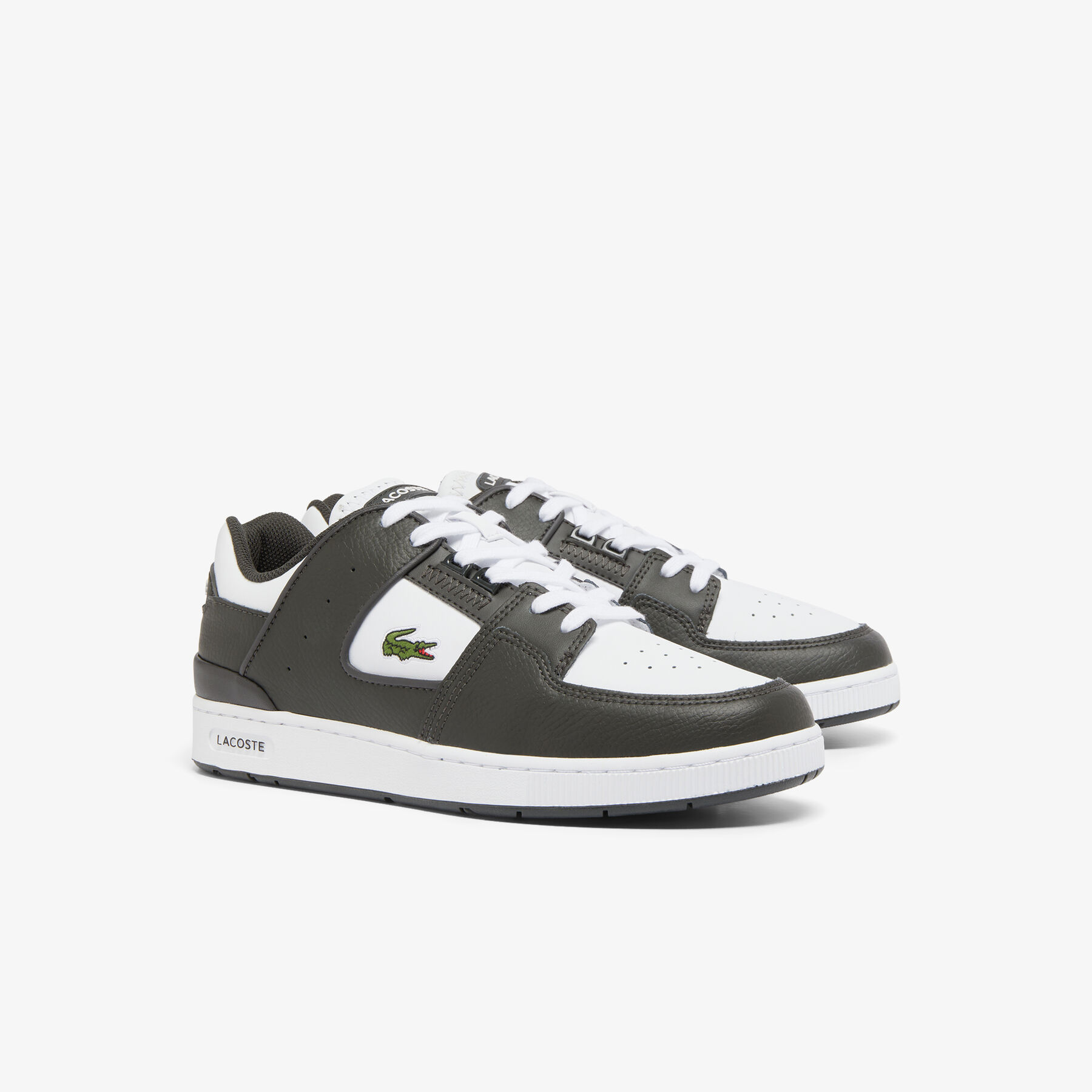 lacoste men s court cage leather sneakers