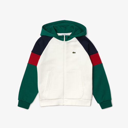 Boys’ Hooded Colorblock Fleece Zip Sweatshirt