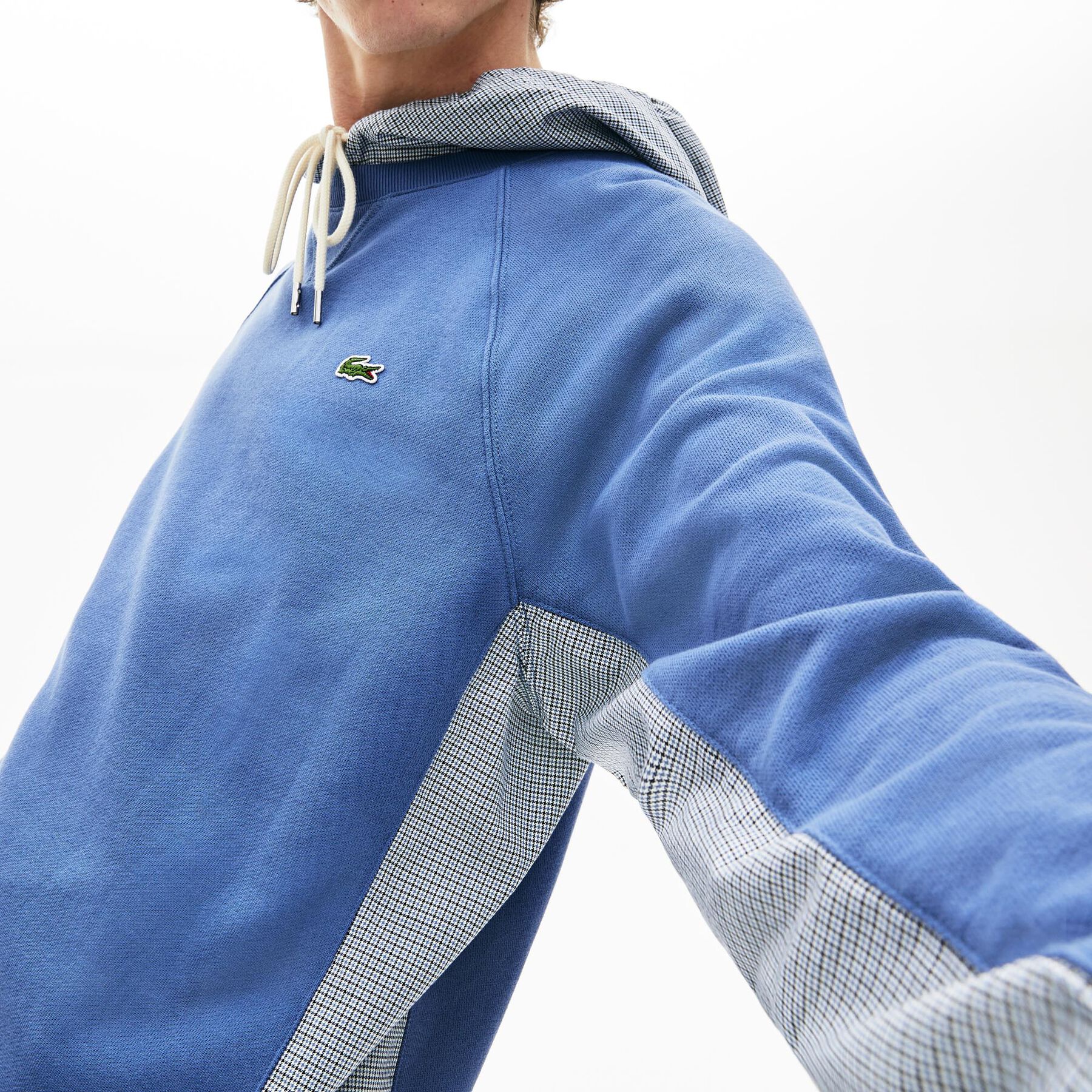 قميص ثقيل للرجال من الصوف مع كلمة Lacoste المزركشة بألوان متعددة لاكوست قميص ثقيل للرجال من الصوف مع كلمة lacoste المزركشة بألوان متعددة
