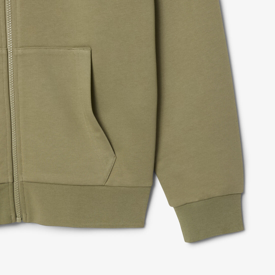 Classic Fit Zipped Fleece Sweatshirt Classic Fit Zipped Fleece Sweatshirt