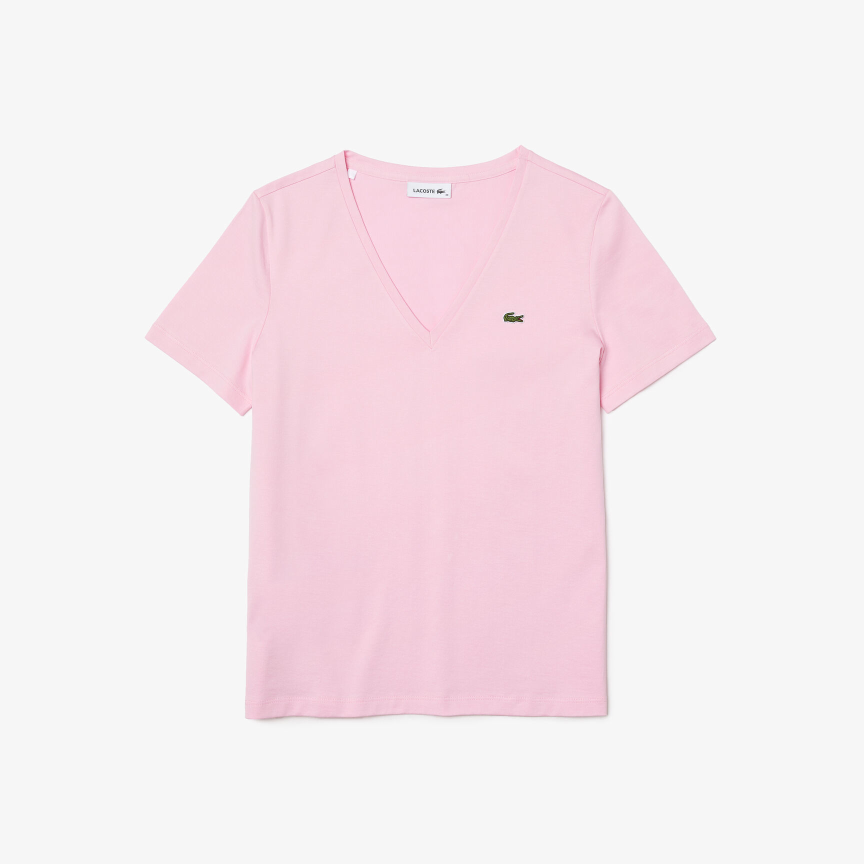 تي شيرت بقصّة عادية وطبعة مميزة لكلمة Lacoste تي شيرت بقصّة عادية وطبعة مميزة لكلمة Lacoste