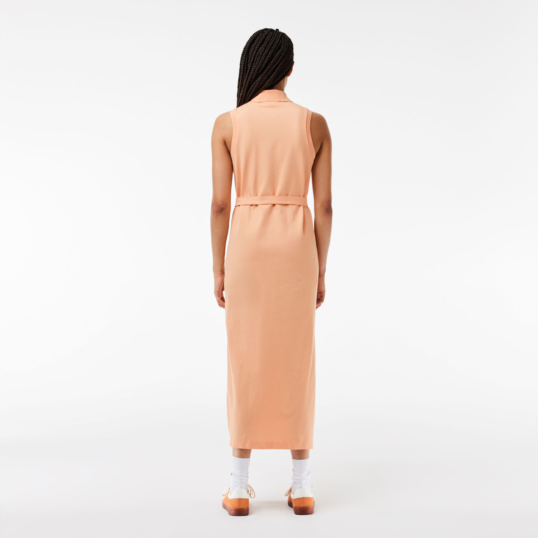 Long Stretch Mini Pique Polo Dress