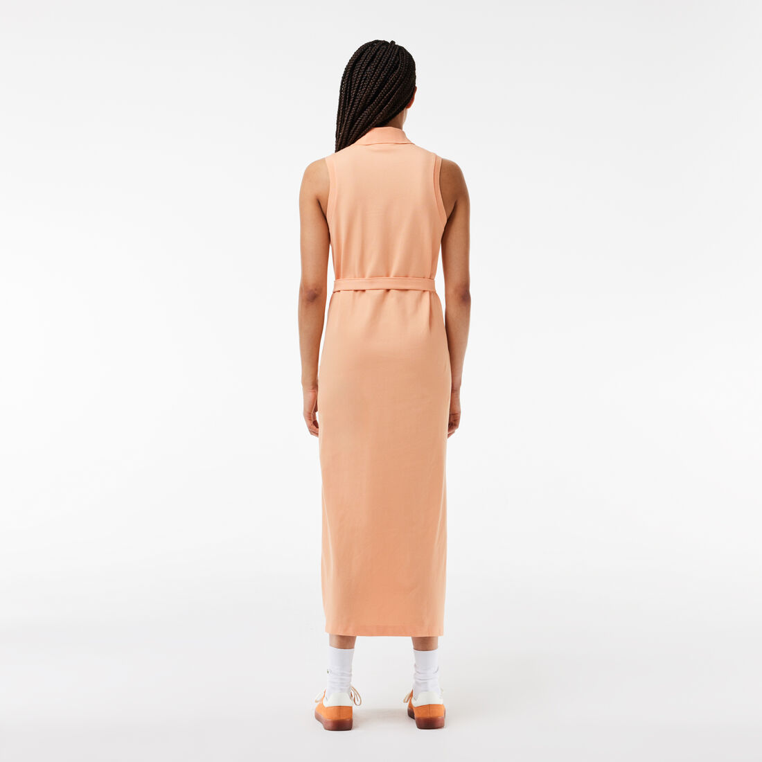 Long Stretch Mini Pique Polo Dress Long Stretch Mini Pique Polo Dress