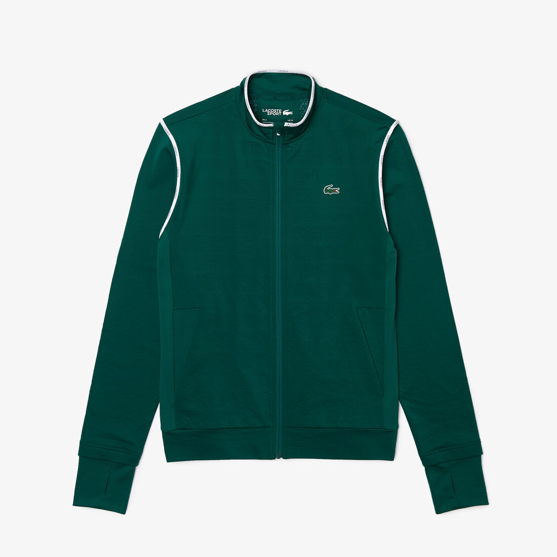 سويت شيرت رجالي بسحاب منظم حراريًا من مجموعة Lacoste SPORT