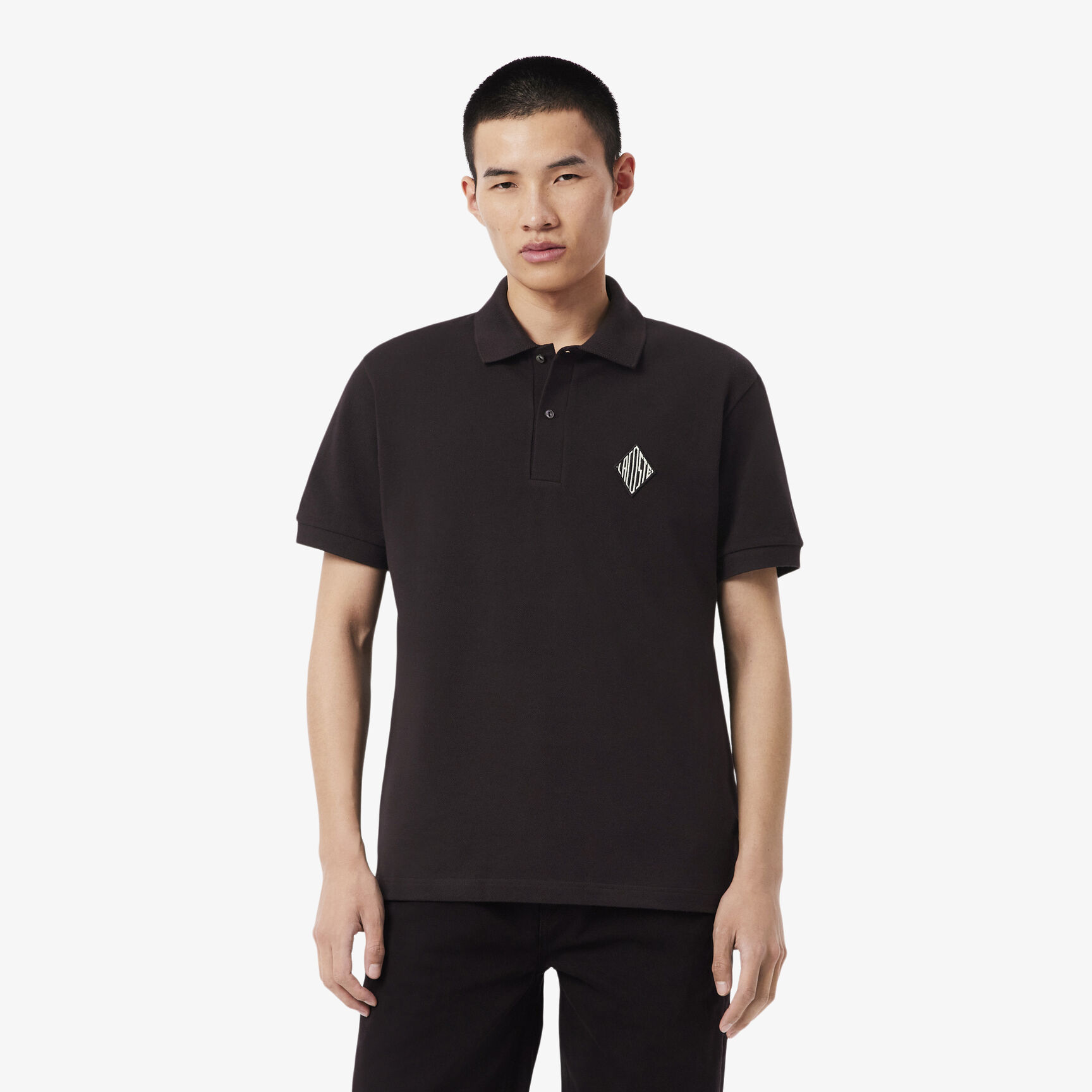 Classic Fit Badge Accent Pique Polo Shirt Classic Fit Badge Accent Pique Polo Shirt