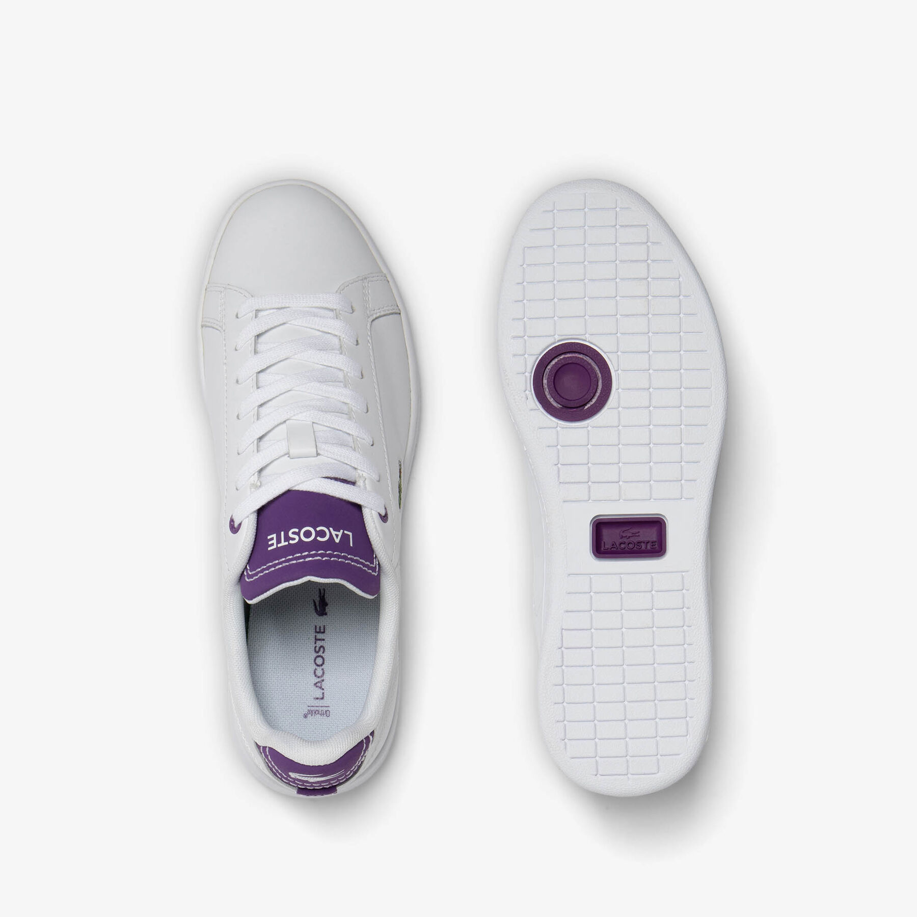 lacoste women s contrast leather carnaby pro trainers