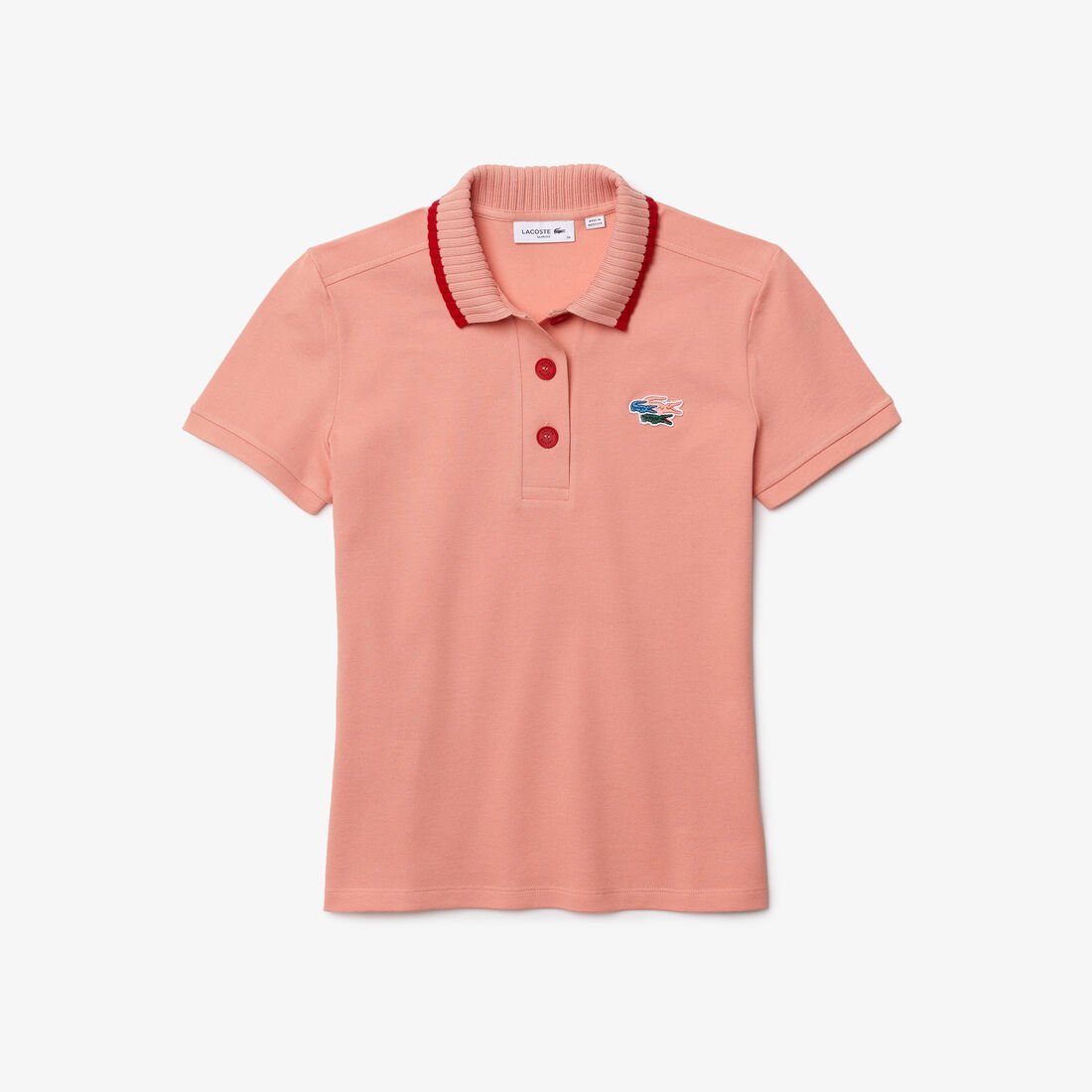 Women’s Lacoste Slim Fit Crocodiles Organic Cotton Piqué Polo Women’s Lacoste Slim Fit Crocodiles Organic Cotton Piqué Polo