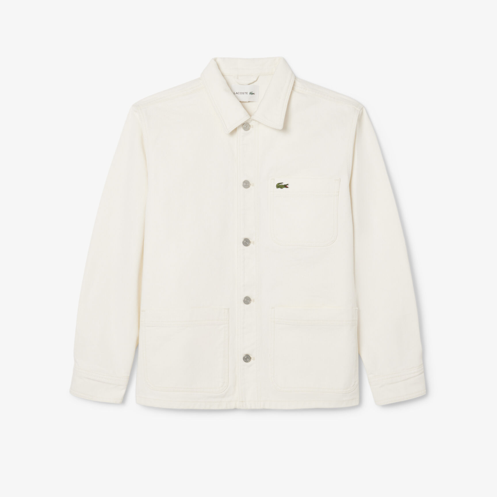 Heavy Cotton Denim Overshirt Jacket