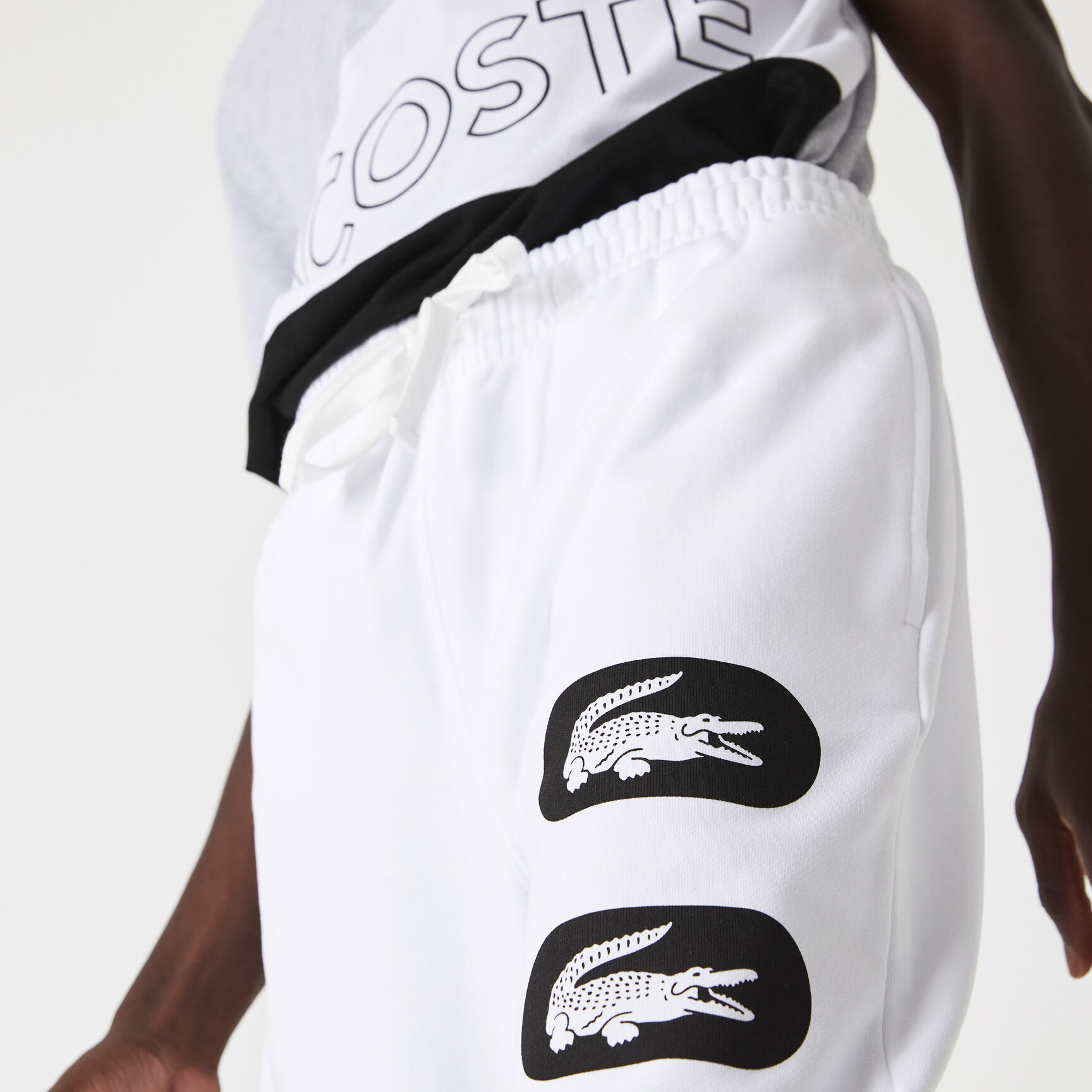 Men's Crocodile Print Fleece Jogging Pants