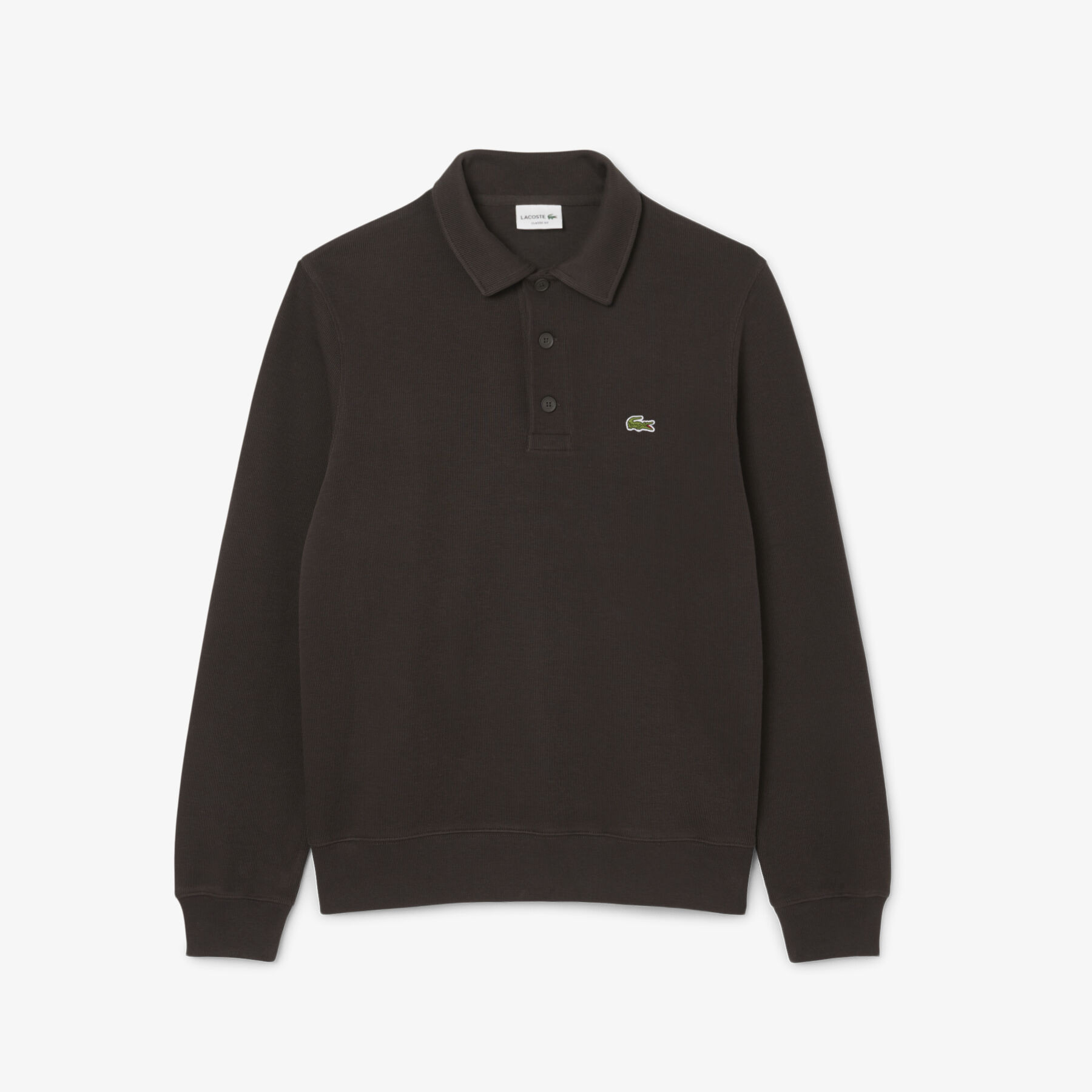 Ribbed Cotton Polo Collar Sweatshirt lacoste ribbed cotton polo collar sweatshirt