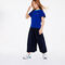 lacoste girls  flared pleated knit pants