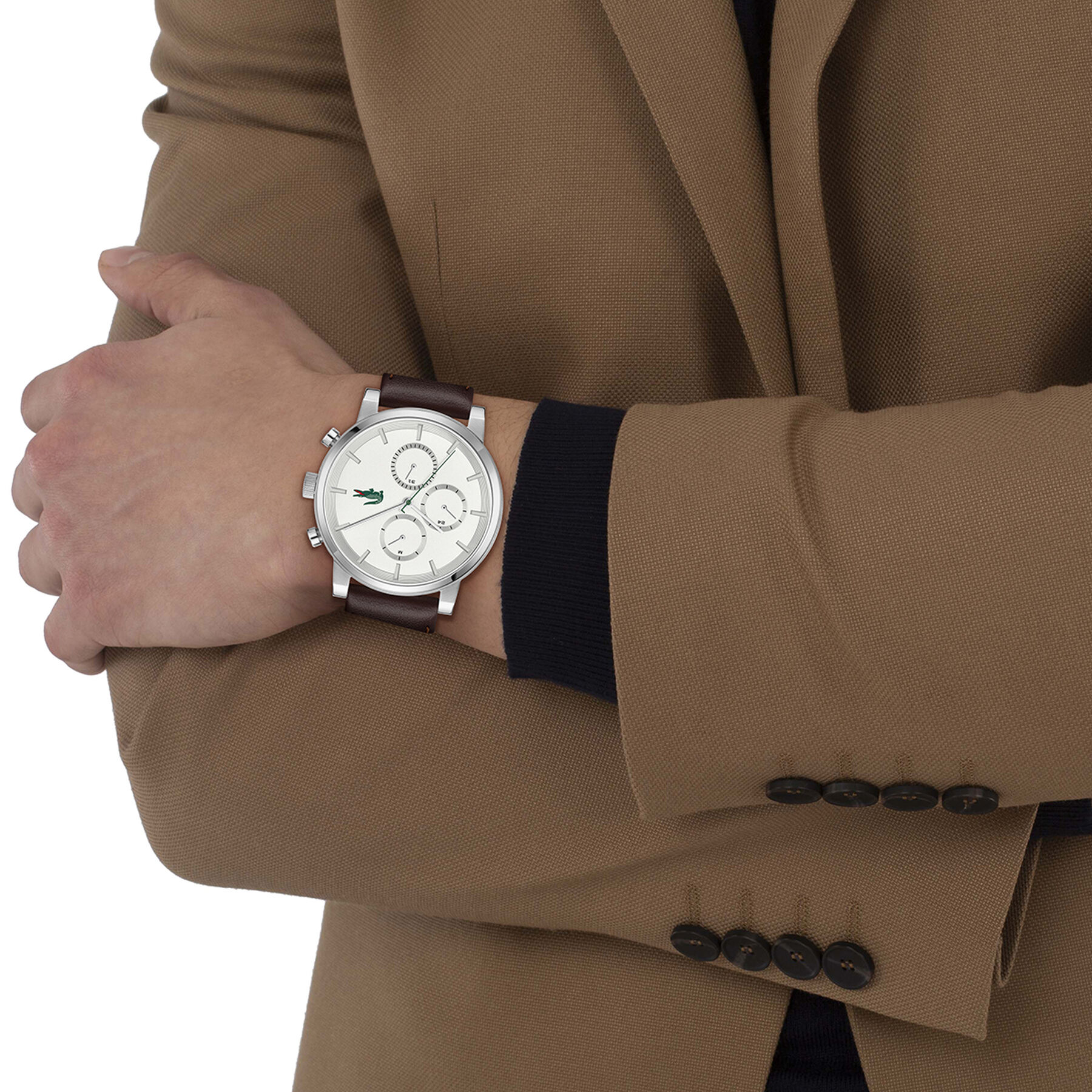 Brown Leather Strap Men's Watch Brown Leather Strap Men's Watch