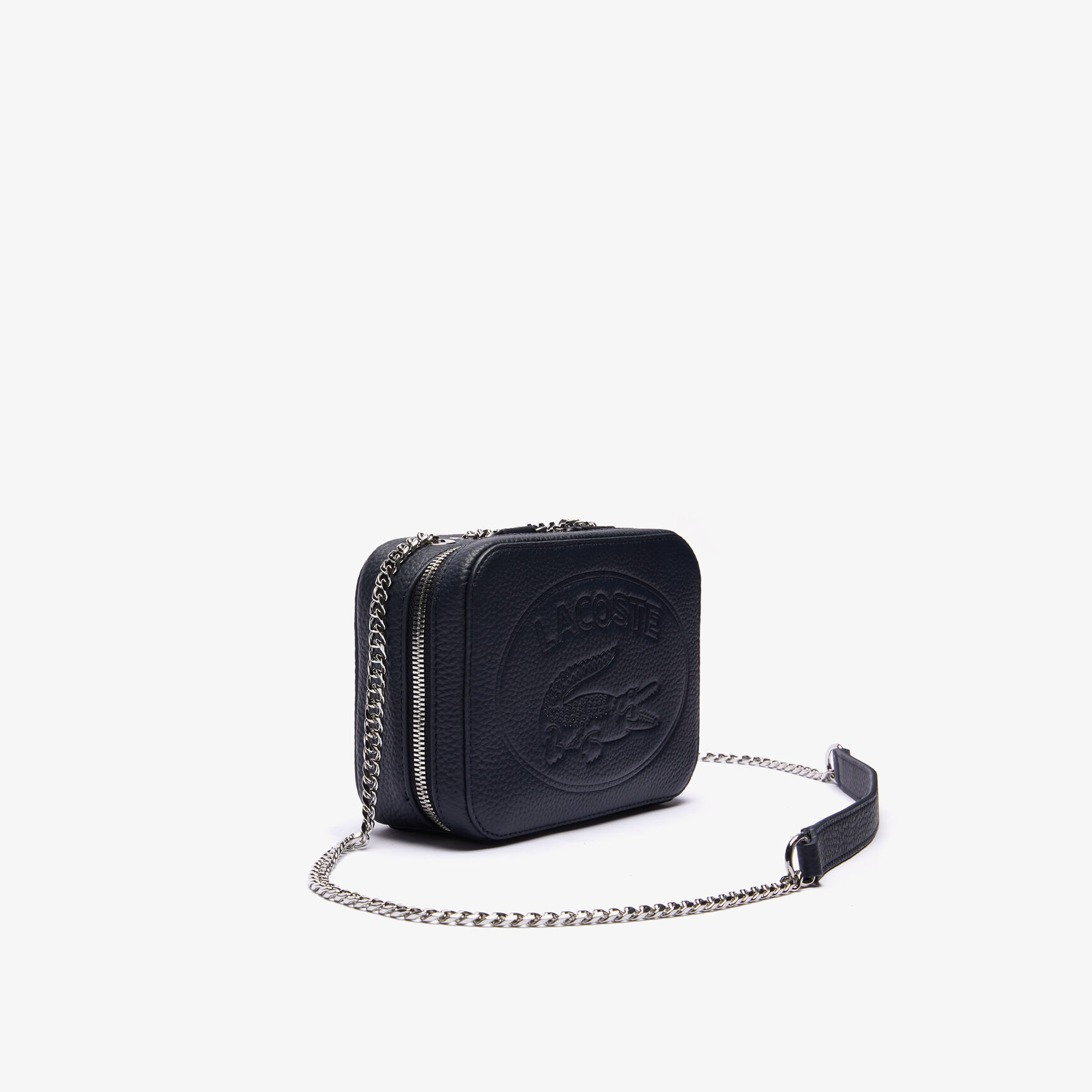 Women&rsquo;s Croco Crew Grained Leather Zip Shoulder Bag