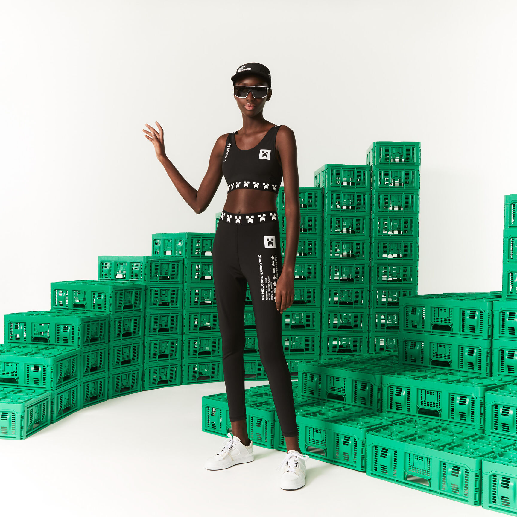 Women's Lacoste L!VE x Minecraft Sports Bra Women's Lacoste L!VE x Minecraft Sports Bra