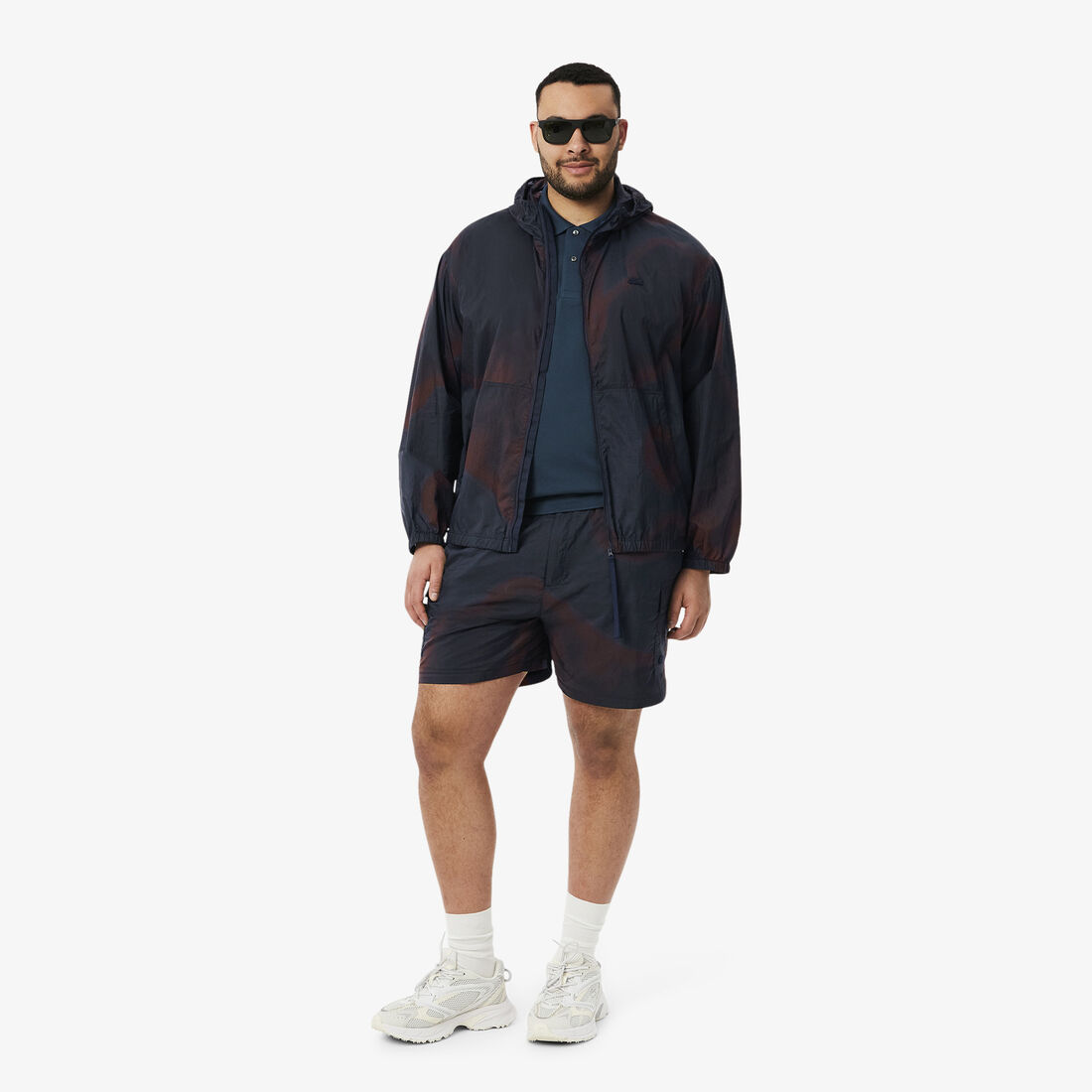 Ombre Print Nylon Cargo Shorts Ombre Print Nylon Cargo Shorts