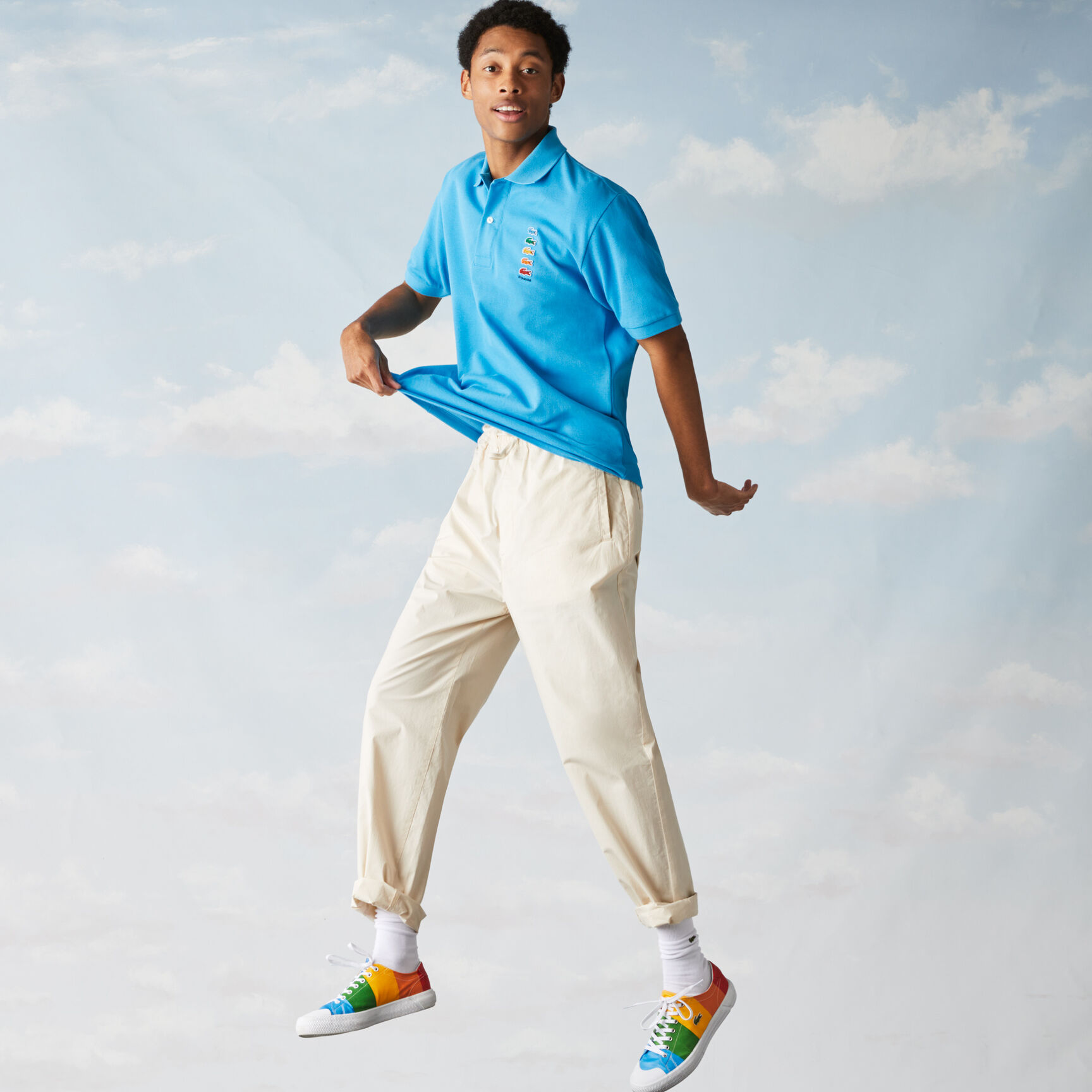 Men’s Polaroid Collaboration Colored Crocodiles Classic Fit Polo