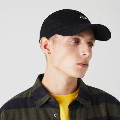 Men's Contrast Strap And Crocodile Cotton Cap