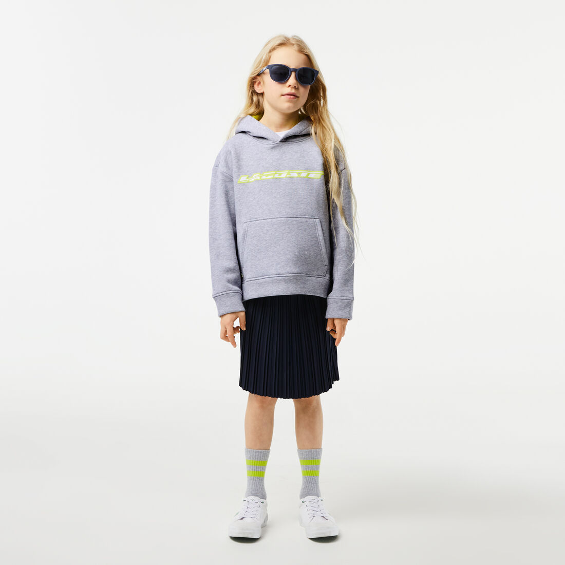 Kids’ Lacoste Hoodie with Contrast Branding Kids’ Lacoste Hoodie with Contrast Branding
