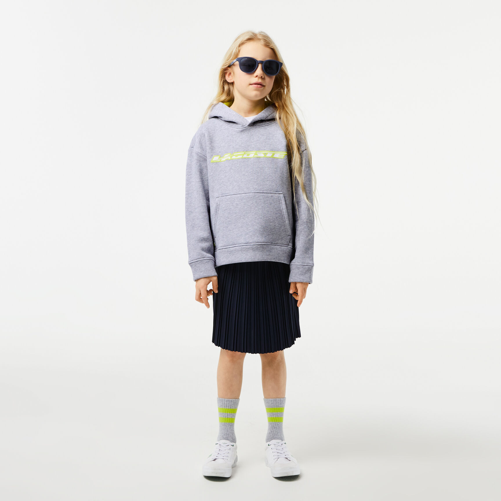 Kids’ Lacoste Hoodie with Contrast Branding Kids’ Lacoste Hoodie with Contrast Branding