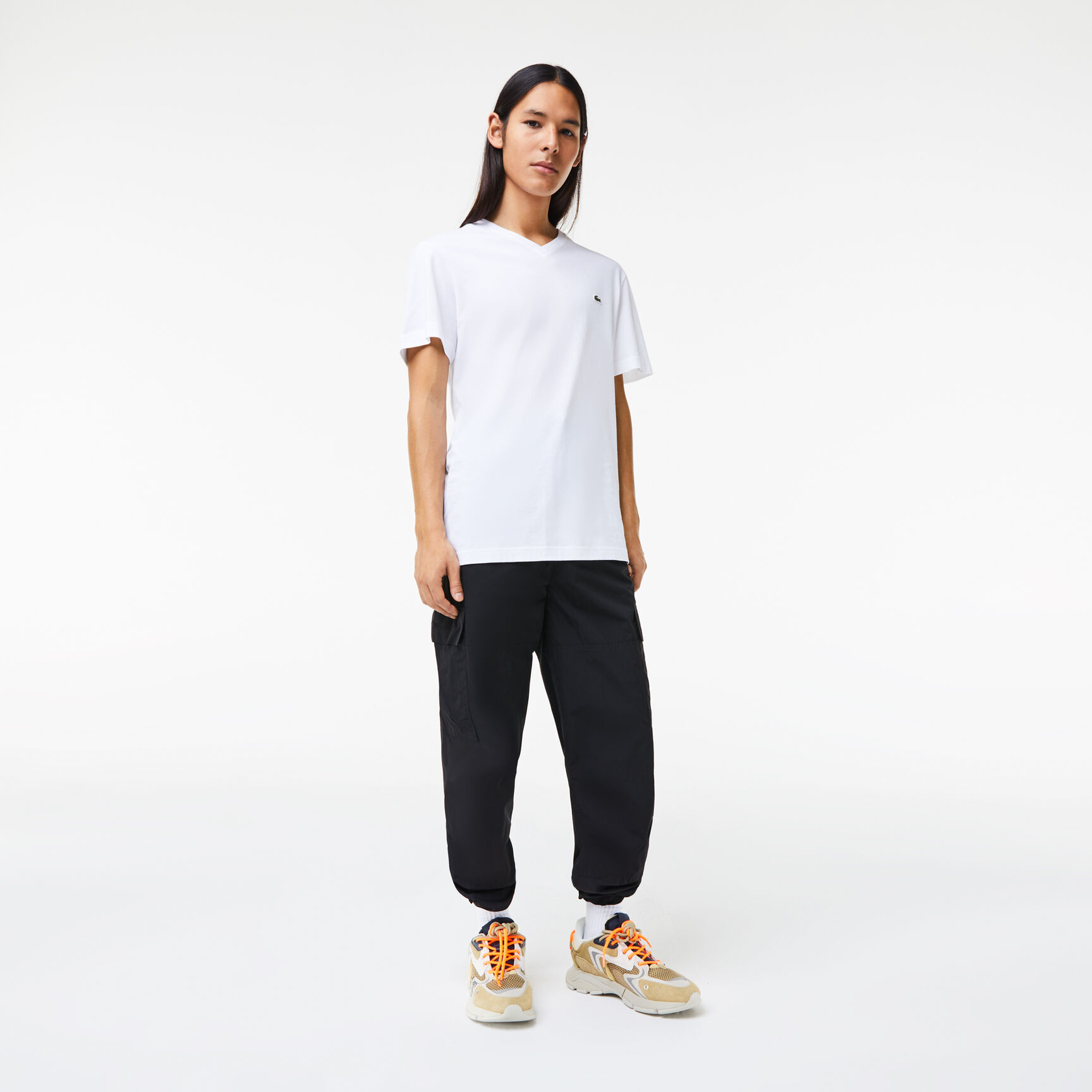 Men's V-neck Cotton T-shirt