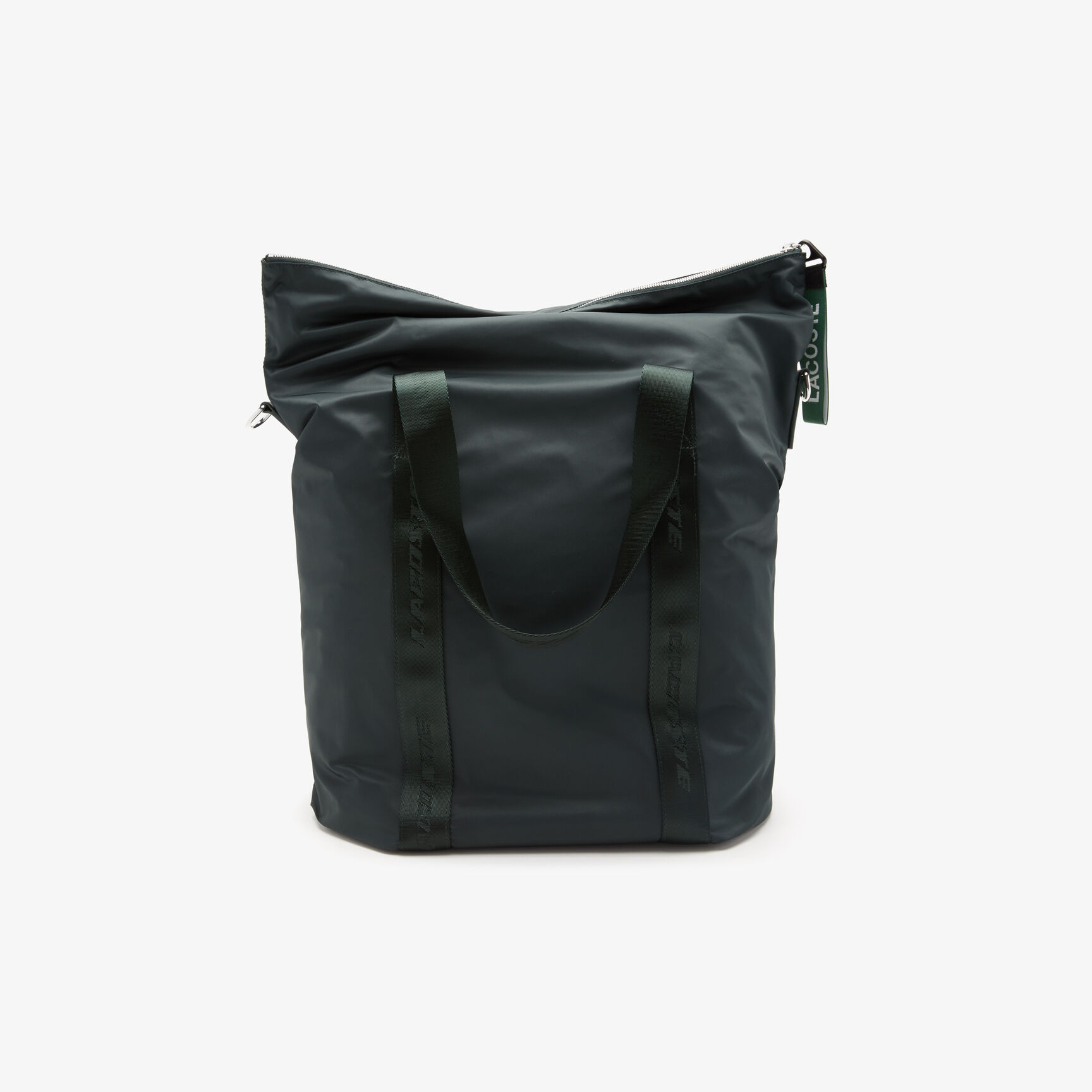 حقيبة يد متوسطة بيد مزينة بشعار لاكوست للنساء