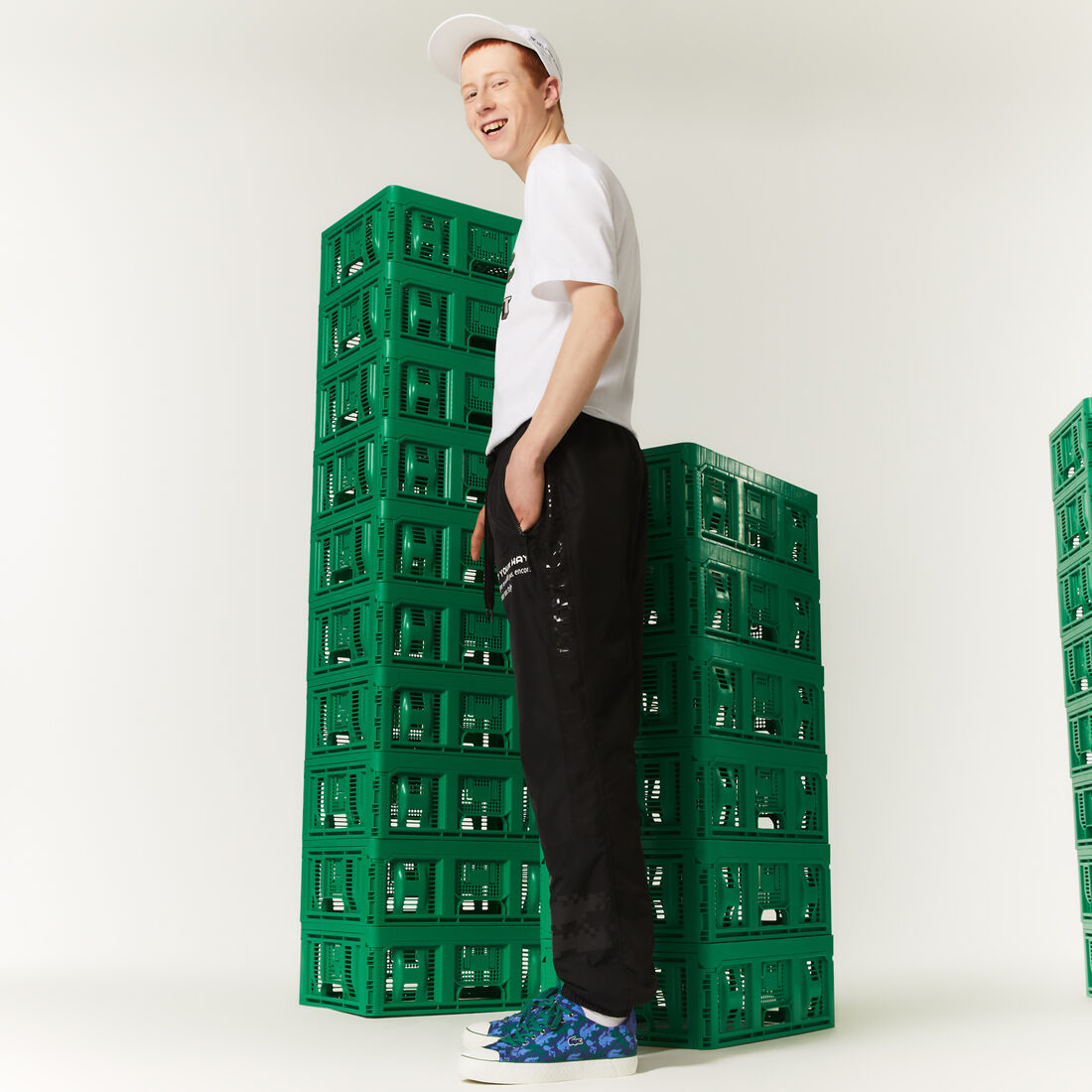 بنطال رياضي نايلون للجنسين مجموعة Lacoste L!VE x Minecraft بنطال رياضي نايلون للجنسين مجموعة Lacoste L!VE x Minecraft