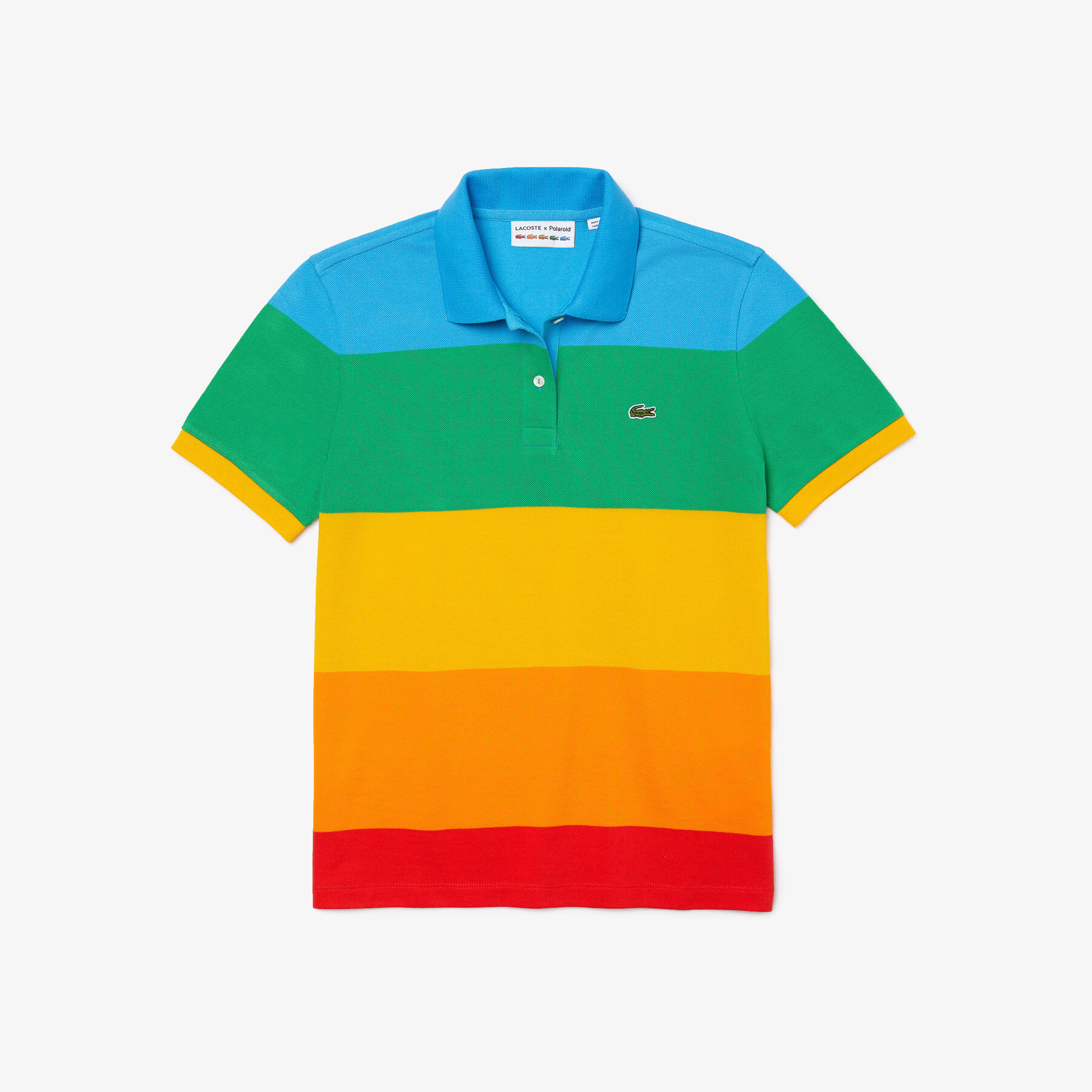 Women’s Polaroid Collaboration Color Striped Regular Fit Polo lacoste women s polaroid collaboration color striped regular fit polo