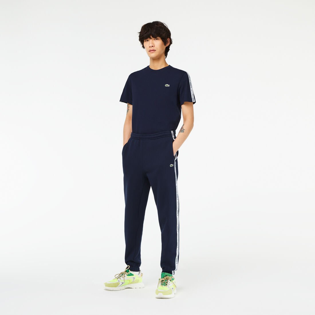 Men's Lacoste Logo Stripe Track Pants