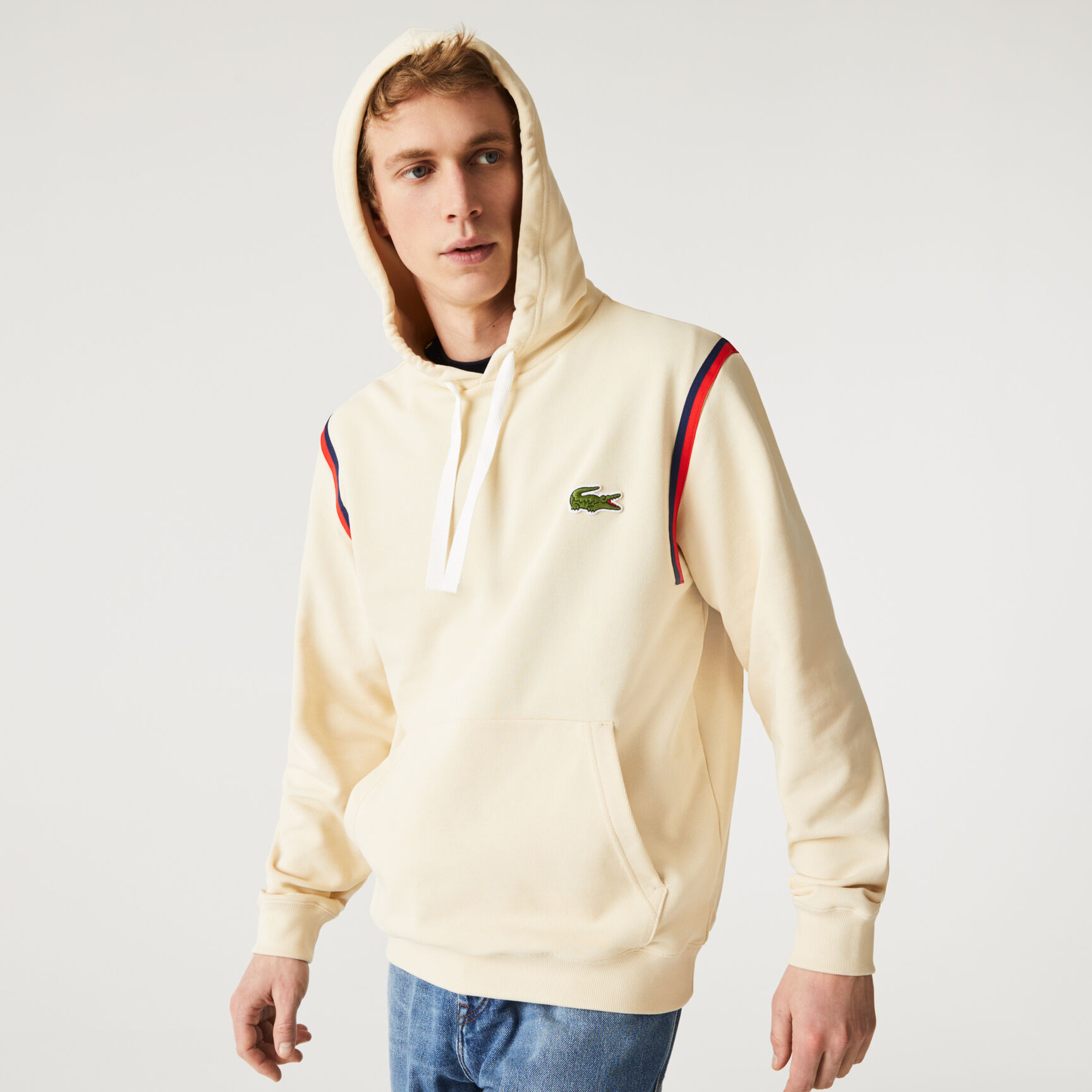 Men&rsquo;s Made In France Hooded Organic Cotton Fleece Sweatshirt