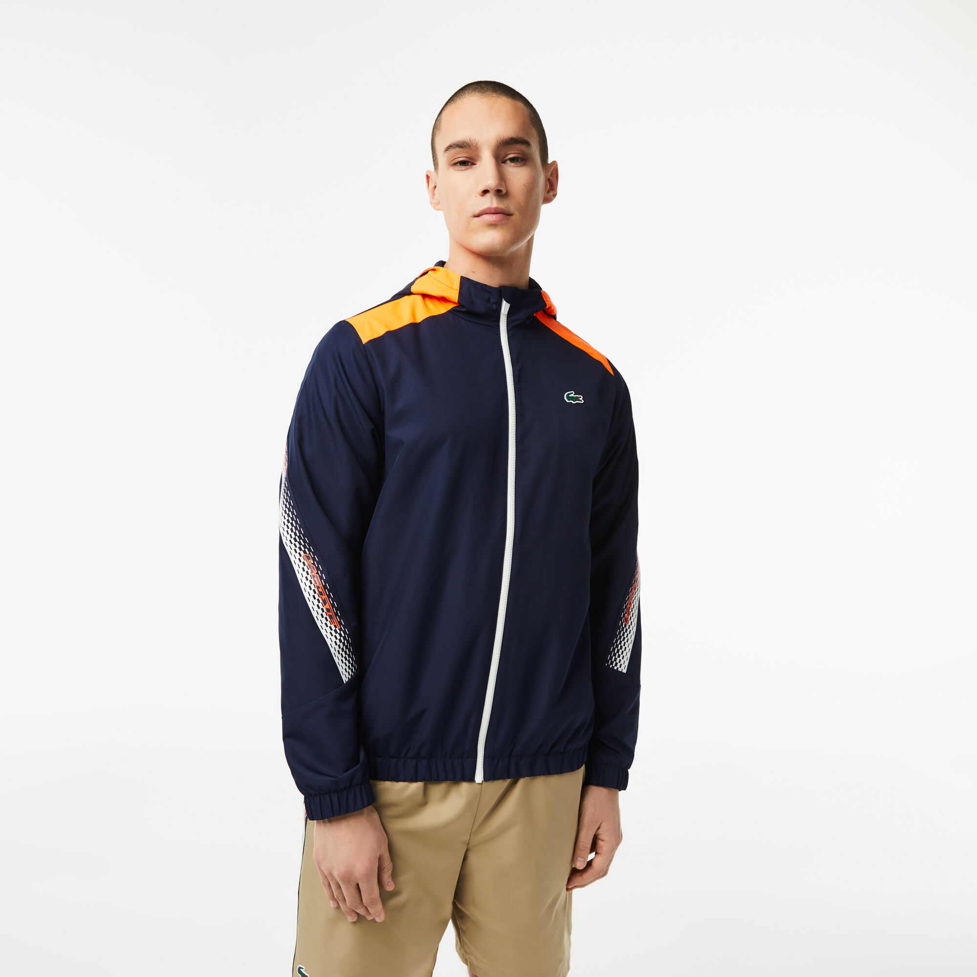 Buy Men s Lacoste Tennis Recycled Polyester Hooded Jacket Lacoste EG