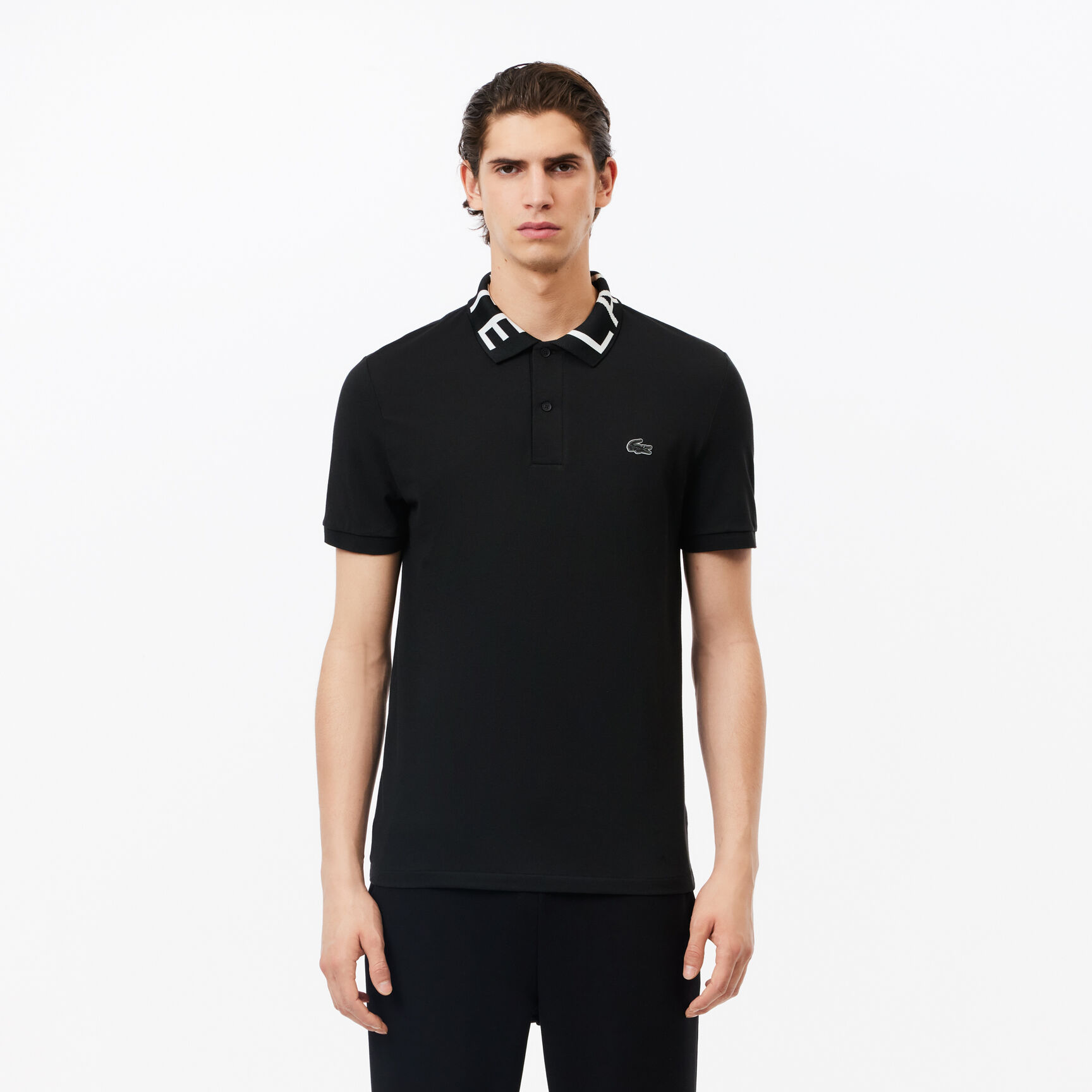 Lacoste Movement Jacquard Collar Polo Lacoste Movement Jacquard Collar Polo