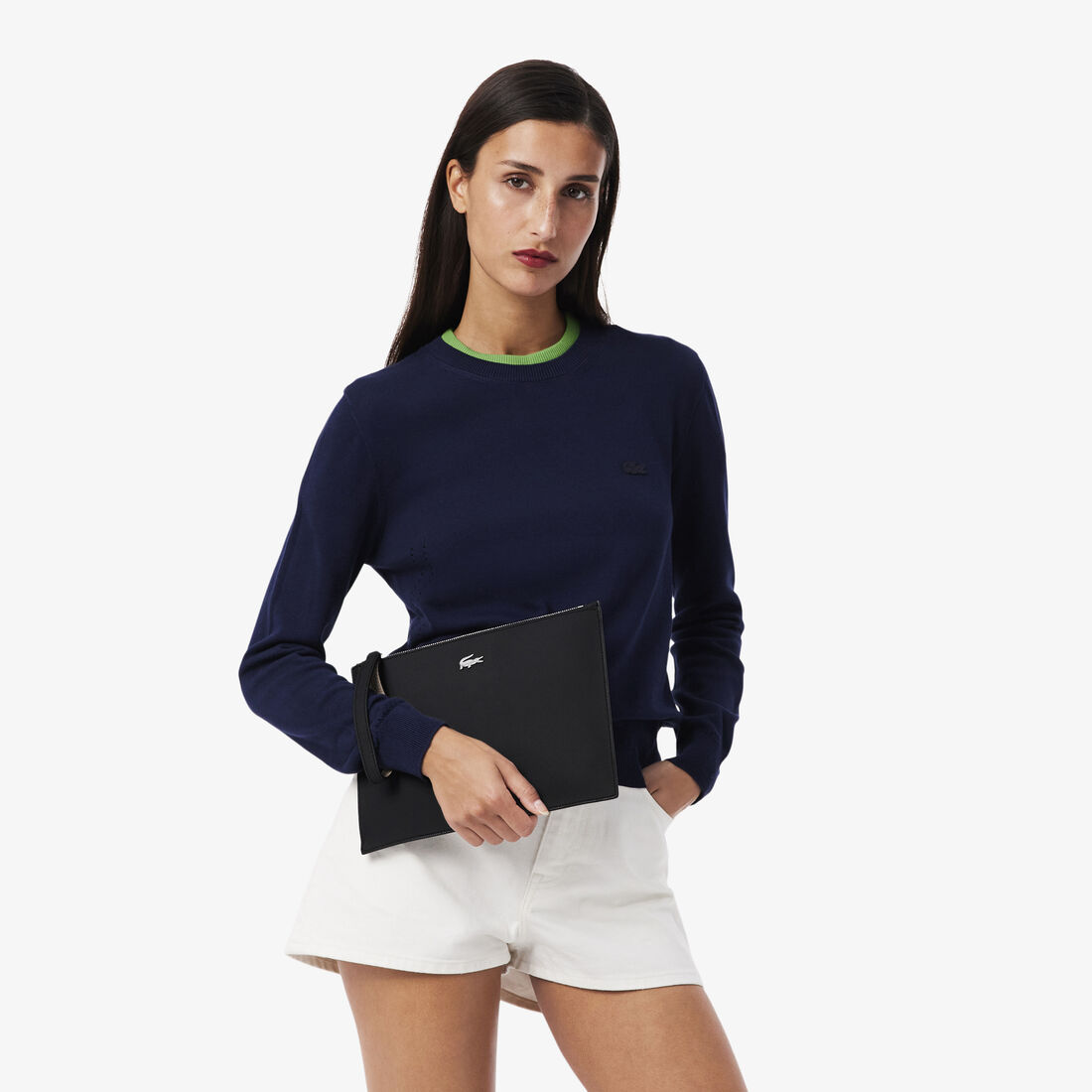 Anna Coated Pique Canvas Pouch Anna Coated Pique Canvas Pouch