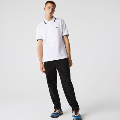 Men’s Lacoste Classic Fit Striped Accents Cotton Piqué Polo Shirt