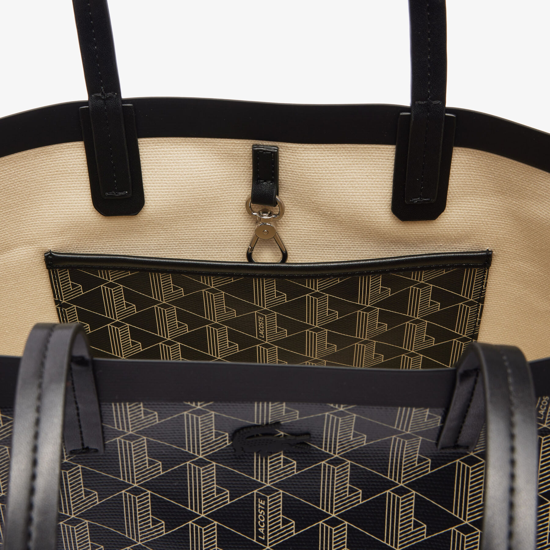 Zely Tote with Removable Pouch lacoste zely tote with removable pouch
