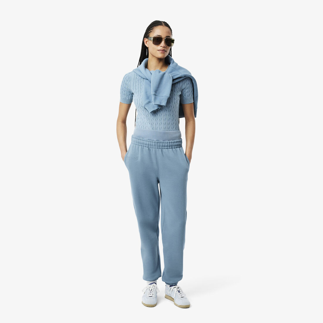 بنطال من الصوف بشعار منقوش بنطال من الصوف بشعار منقوش