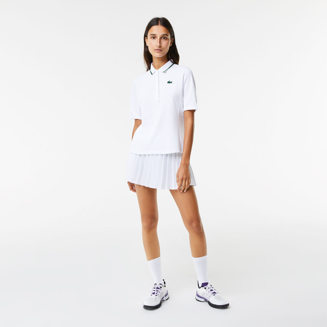 تيشيرت بولو تنس بيكيه ينظم حرارة الجسم للنساء من مجموعة Lacoste SPORT تيشيرت بولو تنس بيكيه ينظم حرارة الجسم للنساء من مجموعة Lacoste SPORT