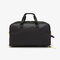 unisex lacoste signature print water repellent duffle weekend bag