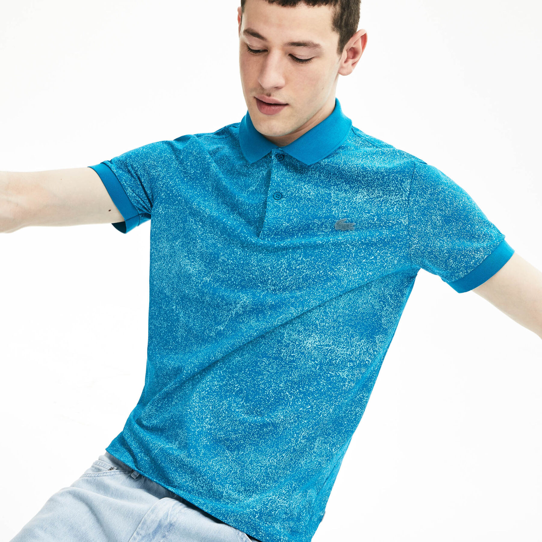 لاكوست قميص بولو من البيكيه الفاخر من مجموعةlacoste motion للرجال