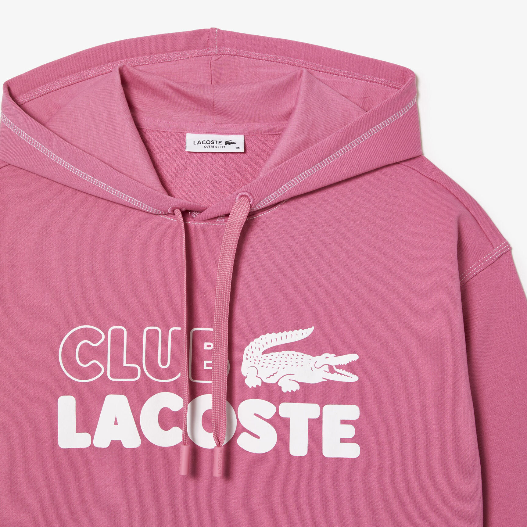 Women’s Lacoste Texture Print Hoodie Women’s Lacoste Texture Print Hoodie