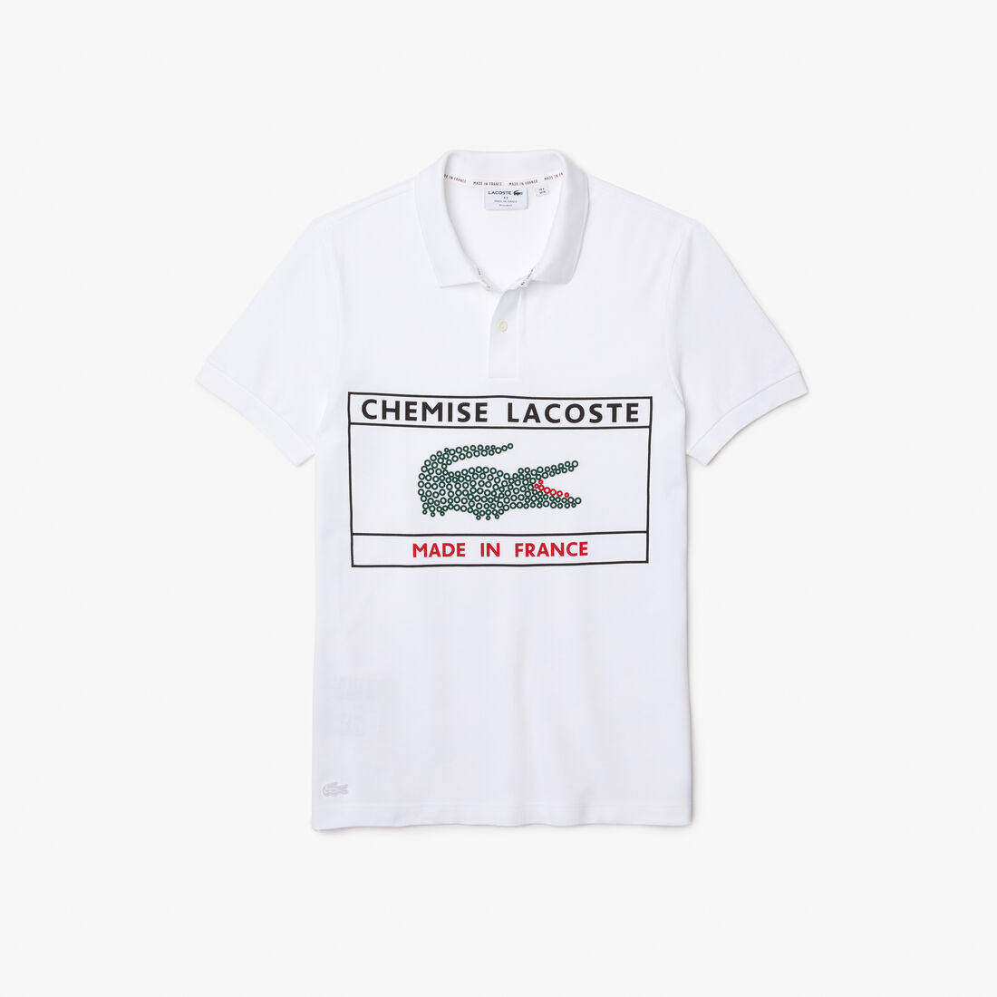 Men's Lacoste Made in France Regular Fit Organic Cotton Polo Shirt Men's Lacoste Made in France Regular Fit Organic Cotton Polo Shirt