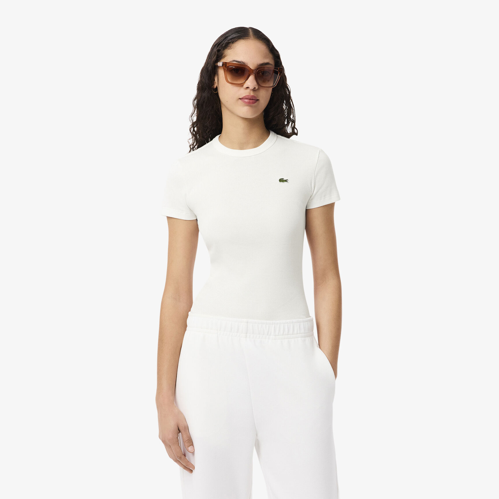 Slim Fit Ribbed Cotton T-shirt Slim Fit Ribbed Cotton T-shirt