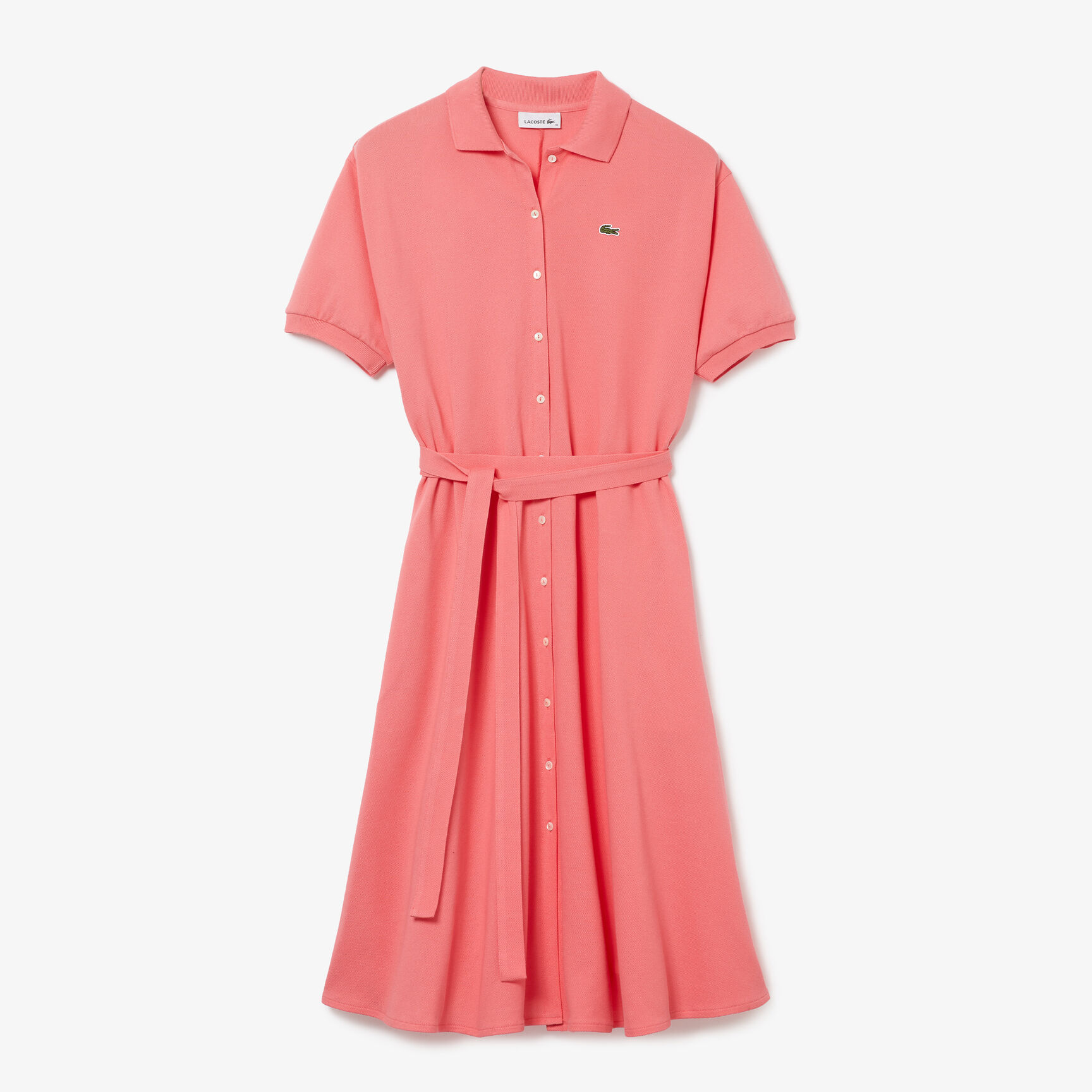 Women's Cotton Piqu&eacute; Belted Polo Dress