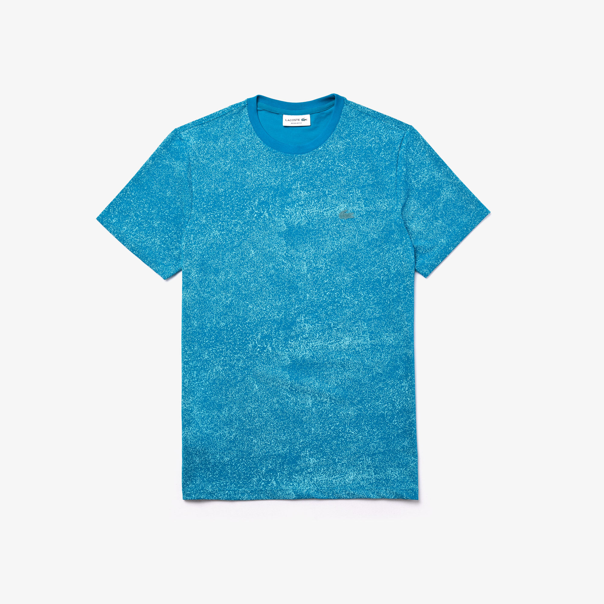 قميص تي-شيرت برقبة مستديرة مصنوع من نسيج فائق الخفة من مجموعة Lacoste Motion للرجال