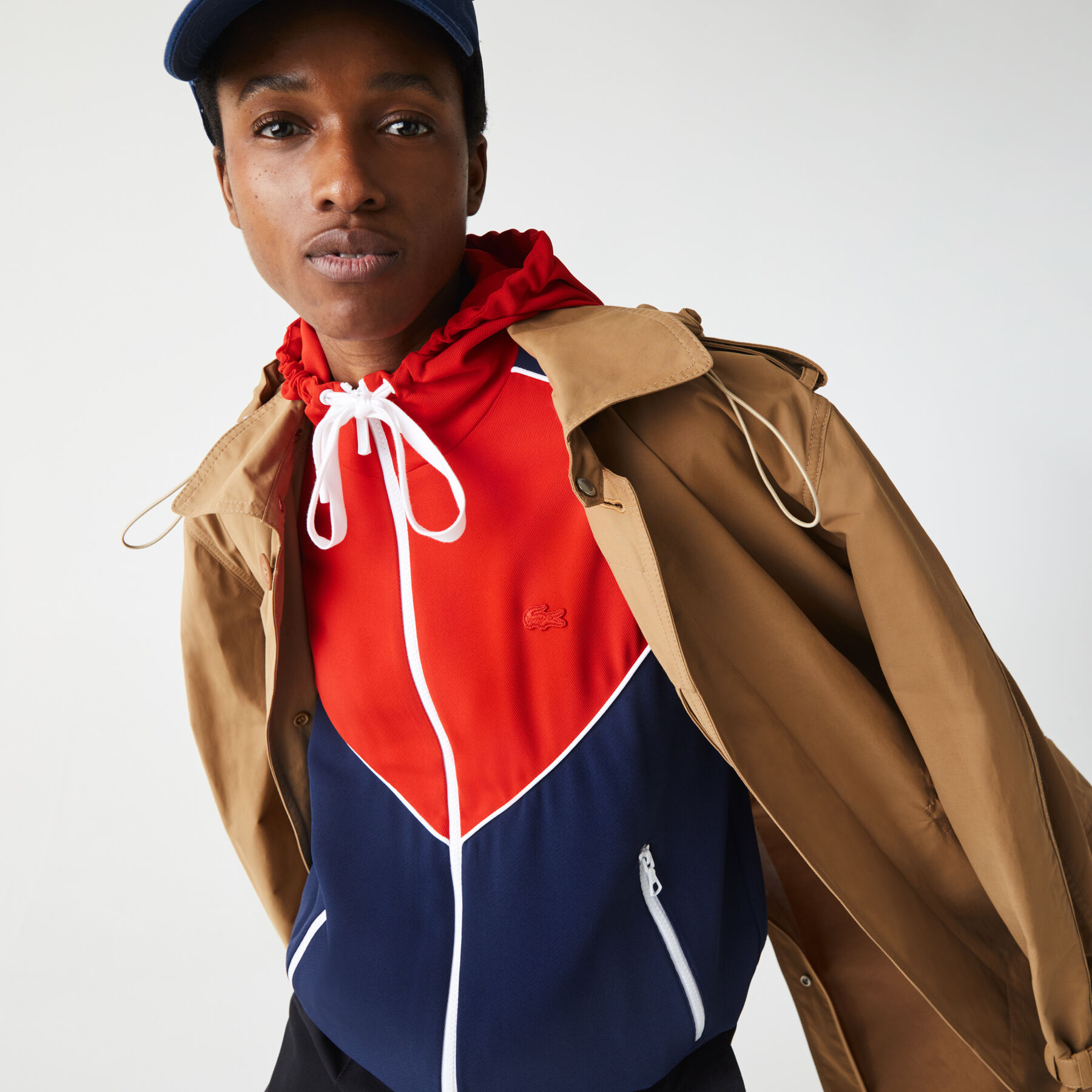 Women’s Hooded Colorblock Zip Sweatshirt lacoste women s hooded colorblock zip sweatshirt