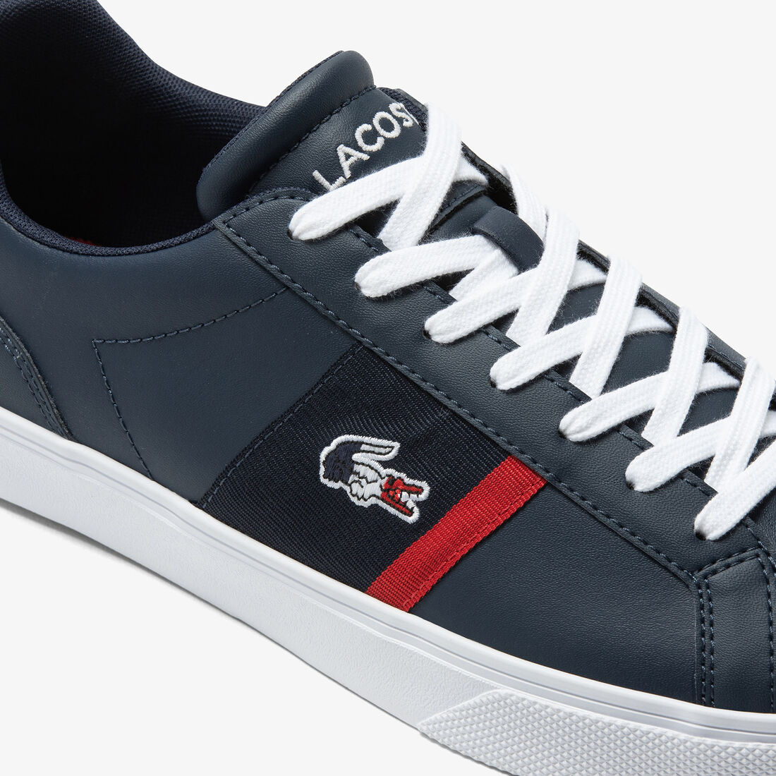Men's Lacoste Lerond Pro Leather Tricolour Trainers Men's Lacoste Lerond Pro Leather Tricolour Trainers