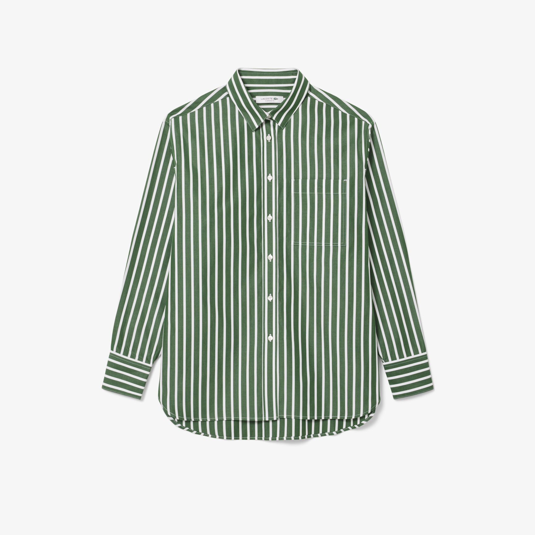 قميص بوبلين قطني كبير الحجم