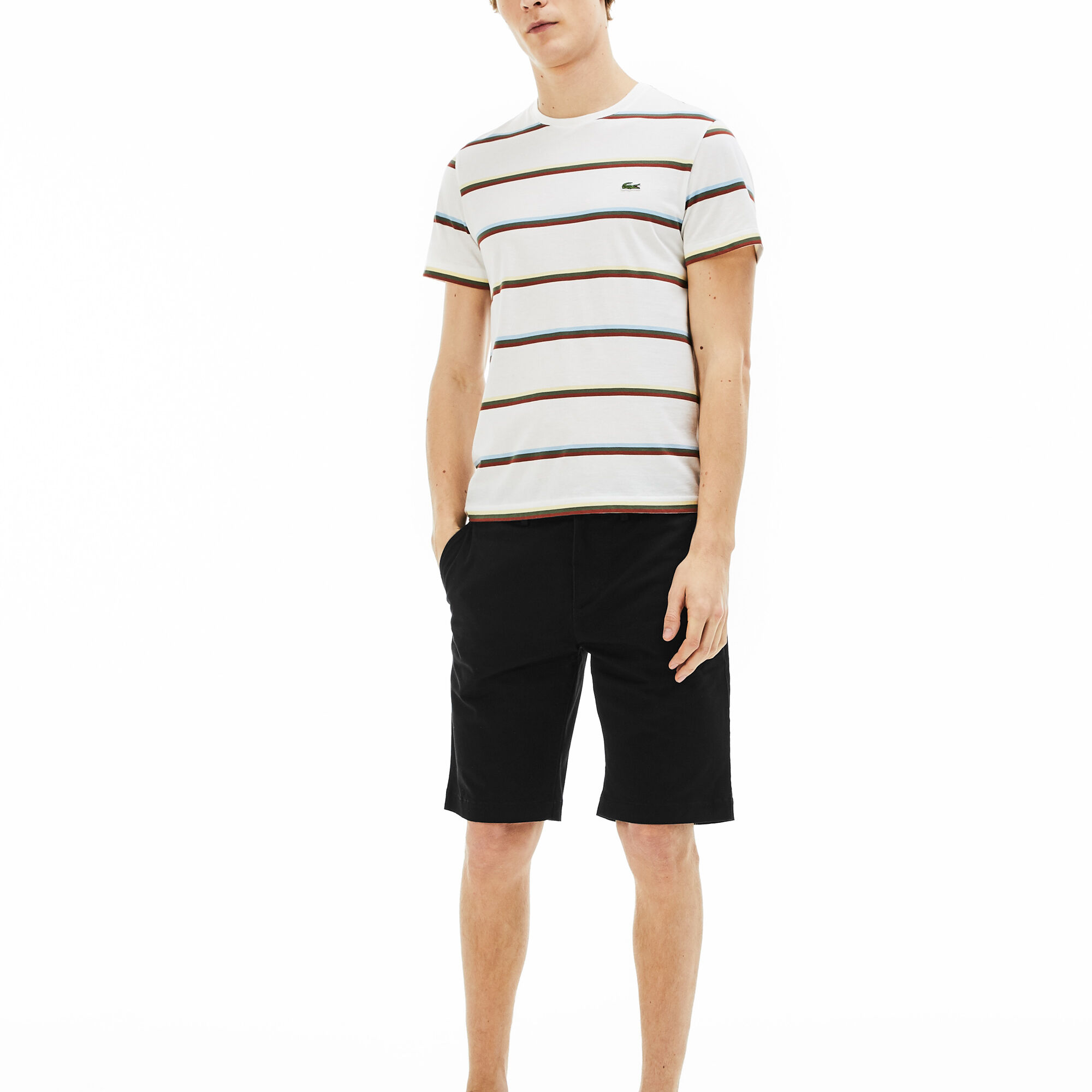 Men's Slim Fit Stretch Gabardine Bermuda Shorts Men's Slim Fit Stretch Gabardine Bermuda Shorts