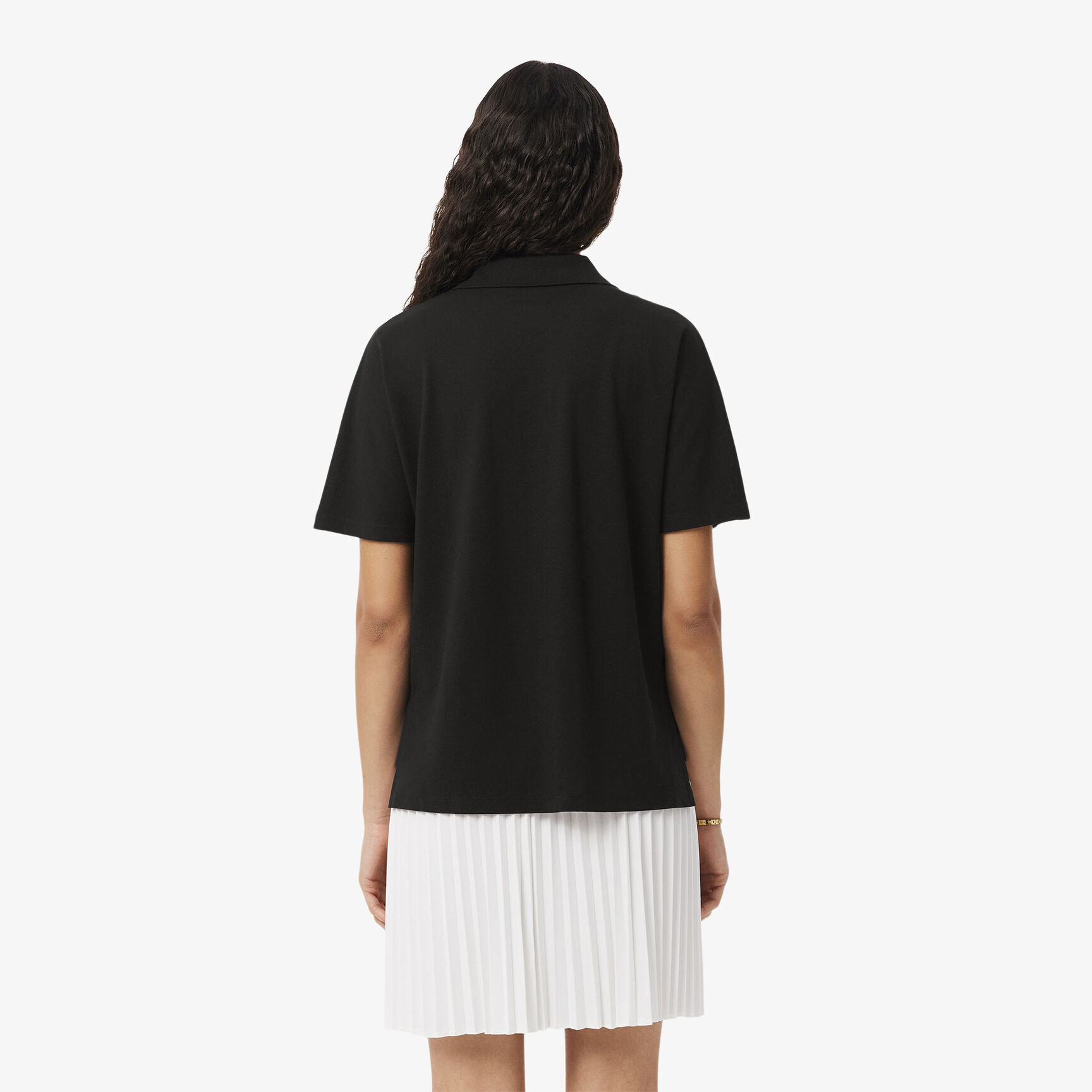 Relaxed Fit Fluid Pique Polo Shirt