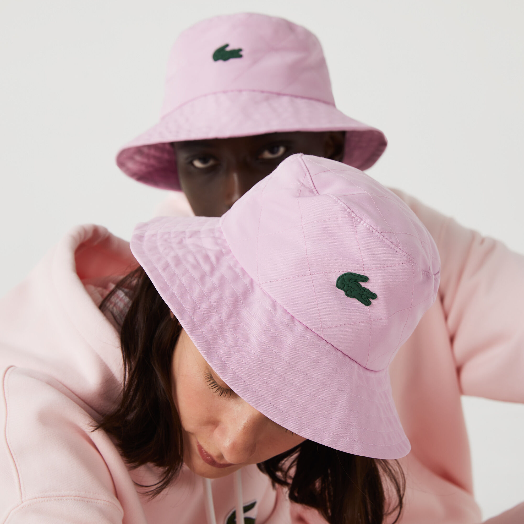 Buy Women s Lacoste Quilted Effect Nylon Bucket Hat Lacoste EG