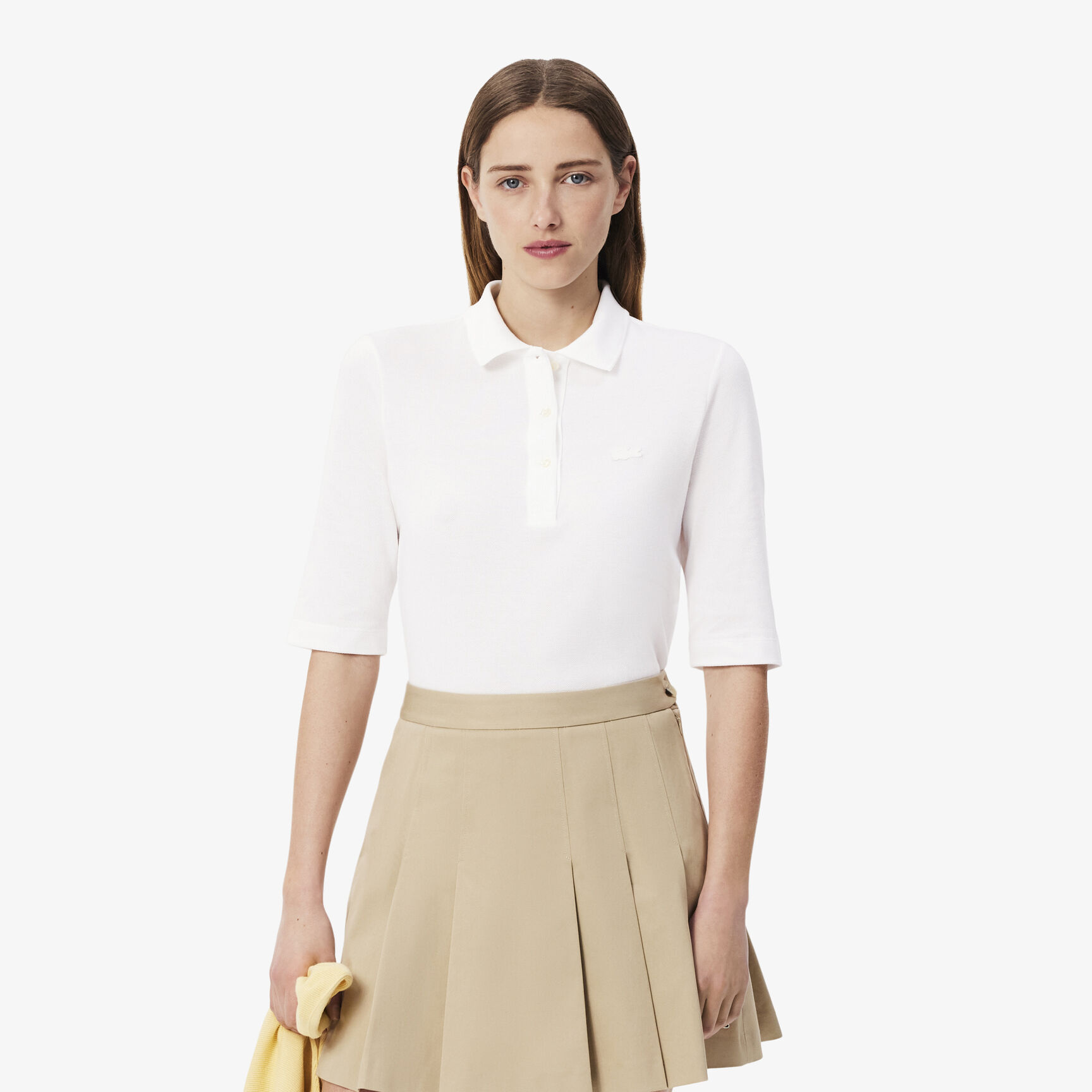 Women's Lacoste Slim Fit Supple Cotton Polo Shirt